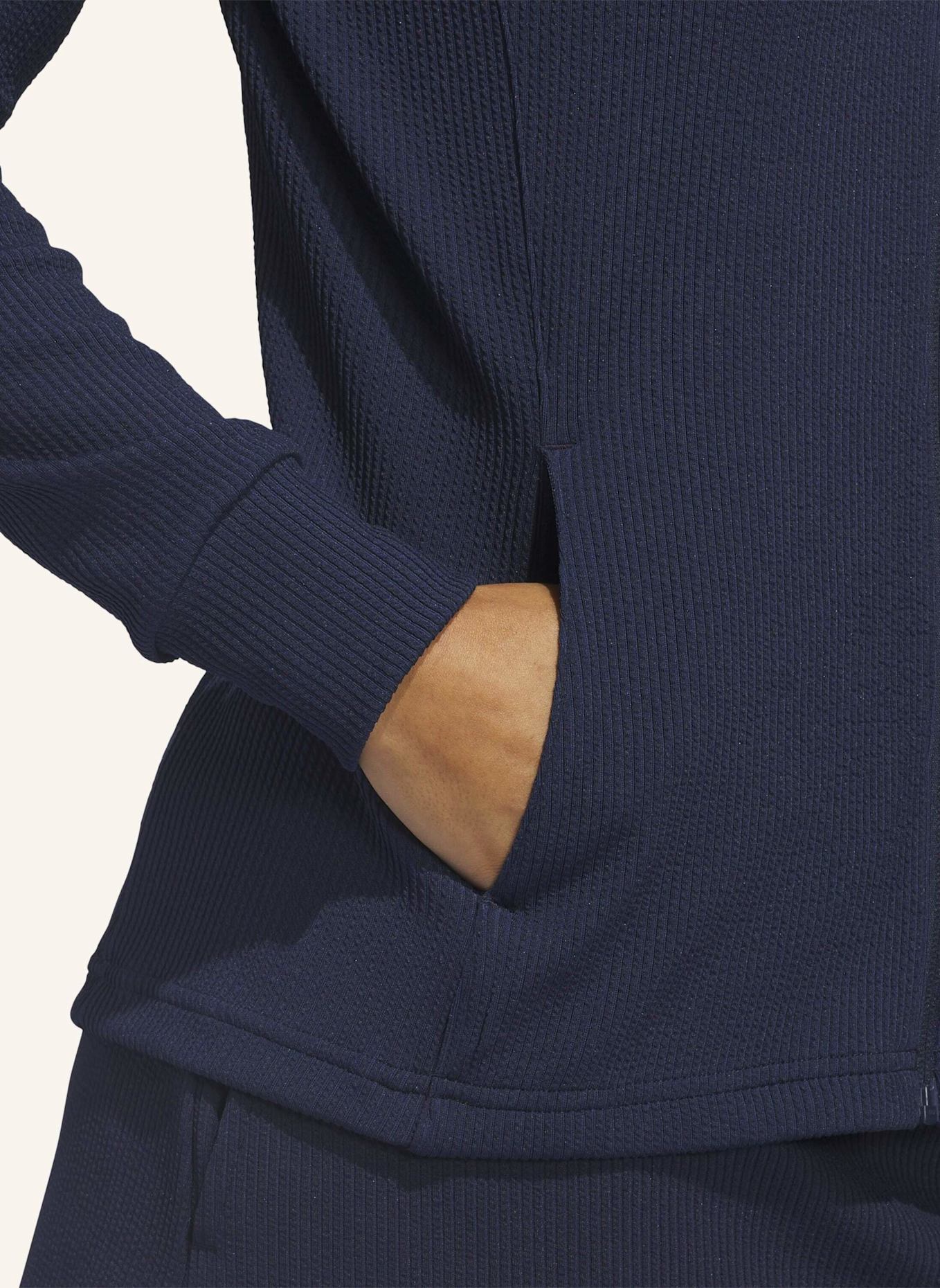 adidas PERFORMANCE TEXTURE FULL ZIP JACKE: BLAU