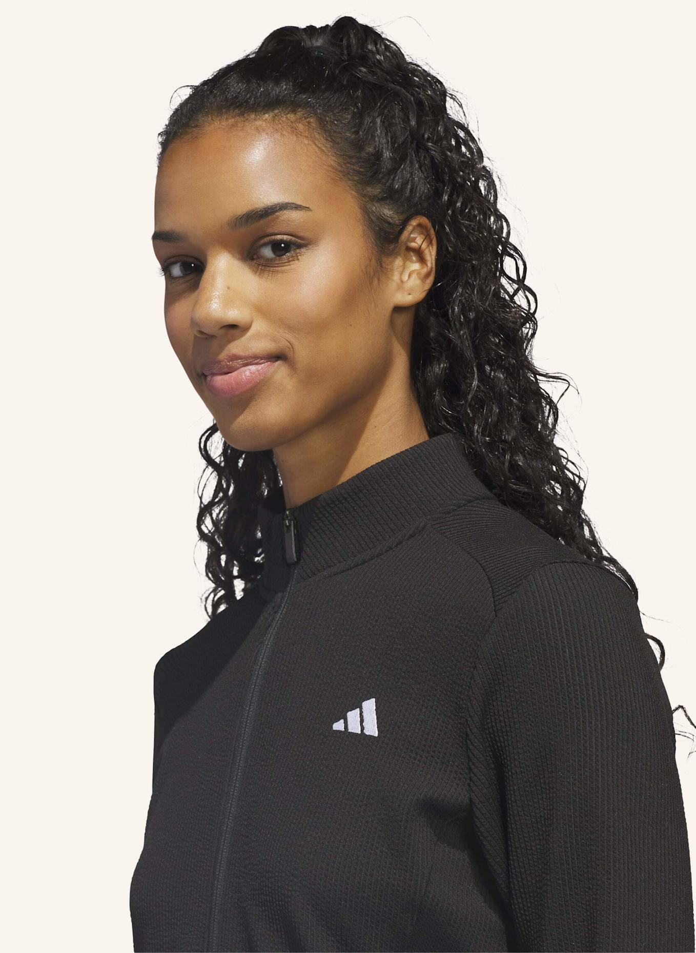 adidas PERFORMANCE TEXTURE FULL ZIP JACKE: SCHWARZ