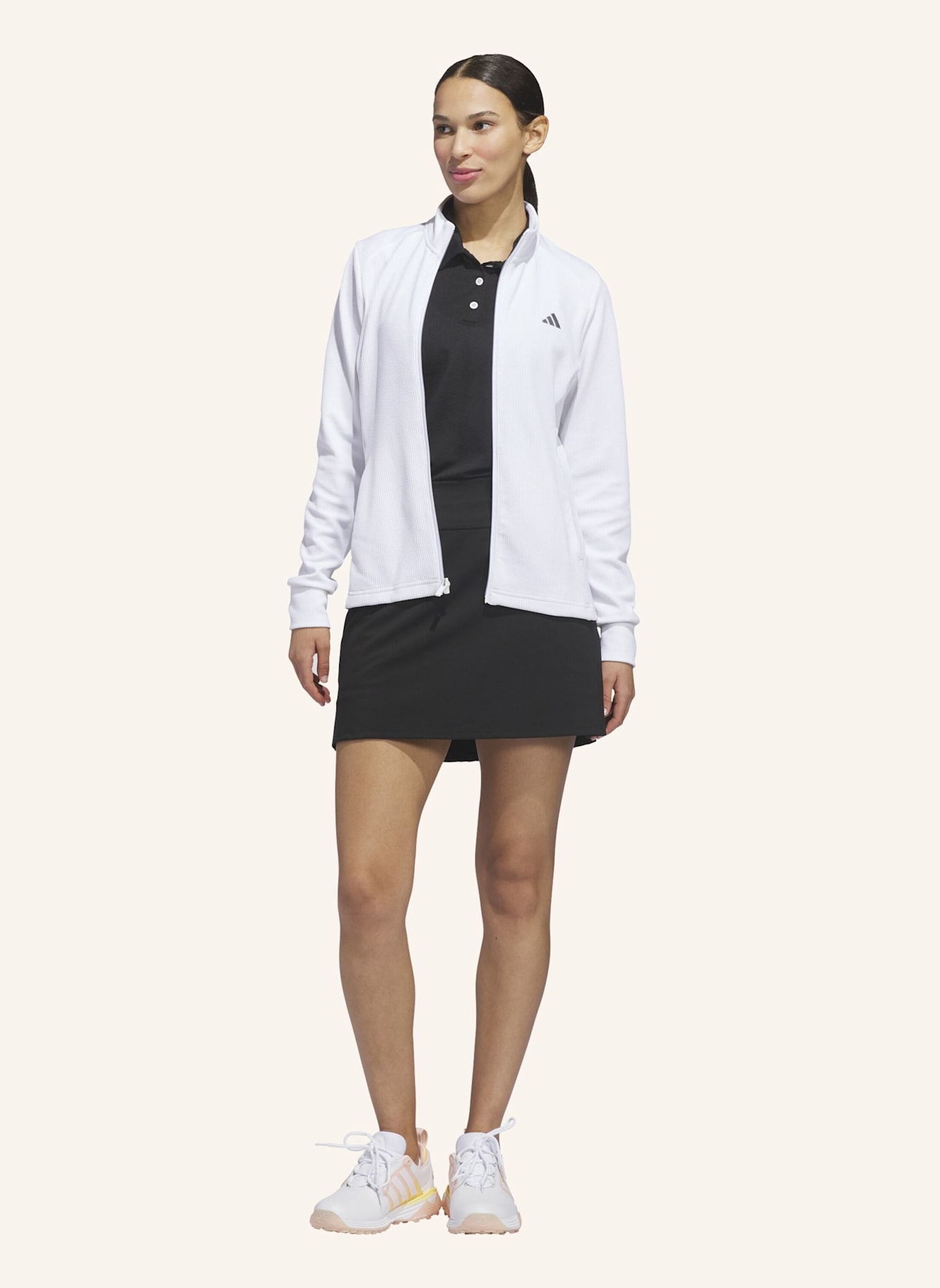 adidas PERFORMANCE TEXTURE FULL ZIP JACKE: WEISS