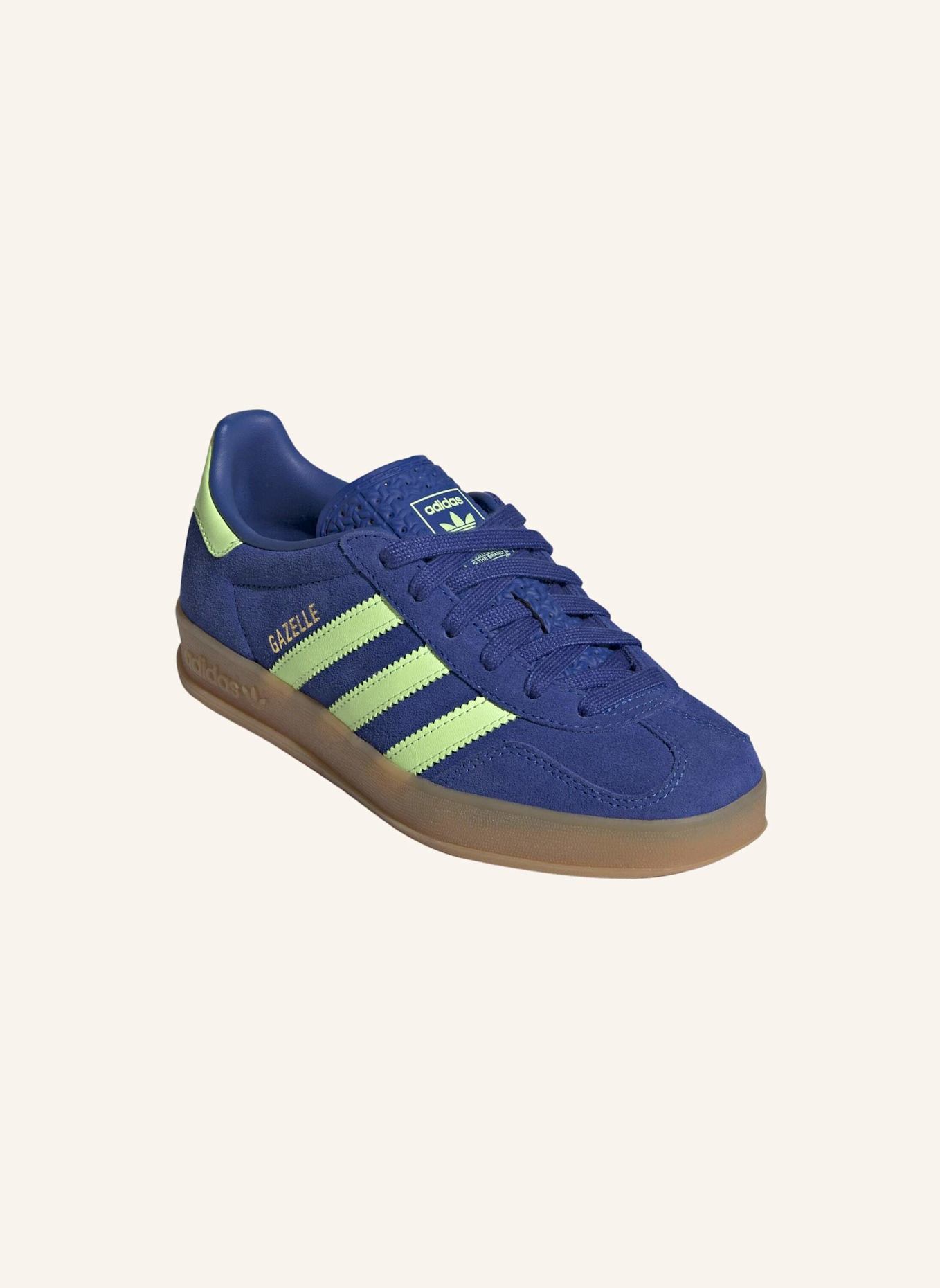 adidas Originals Sneaker GAZELLE INDOOR: BLAU/ GRÜN/ GOLD