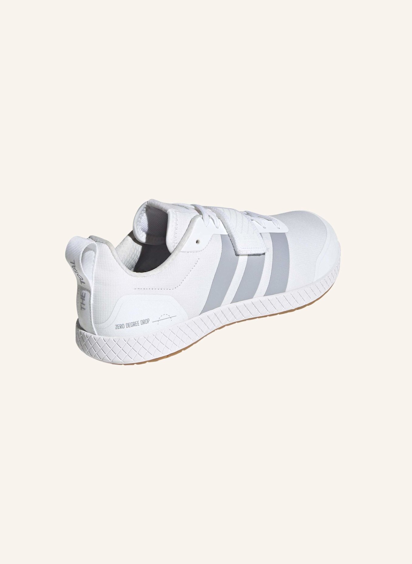 adidas DIE TOTAL WEIGHTLIFTING SCHUHE: WEISS/ GRAU/ BEIGE