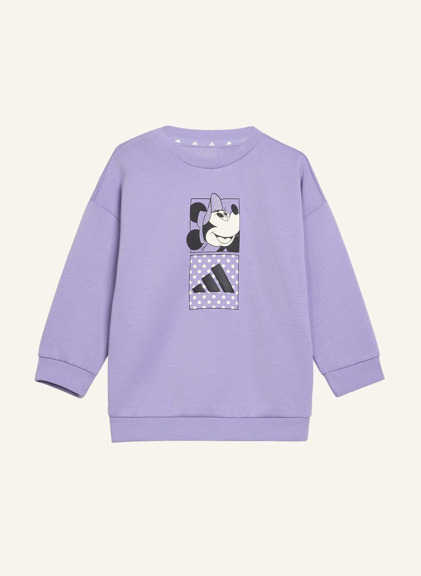 adidas ADIDAS DISNEY MINNIE MAUS SET, T-SHIRT UND SHORTS: LILA/ WEISS