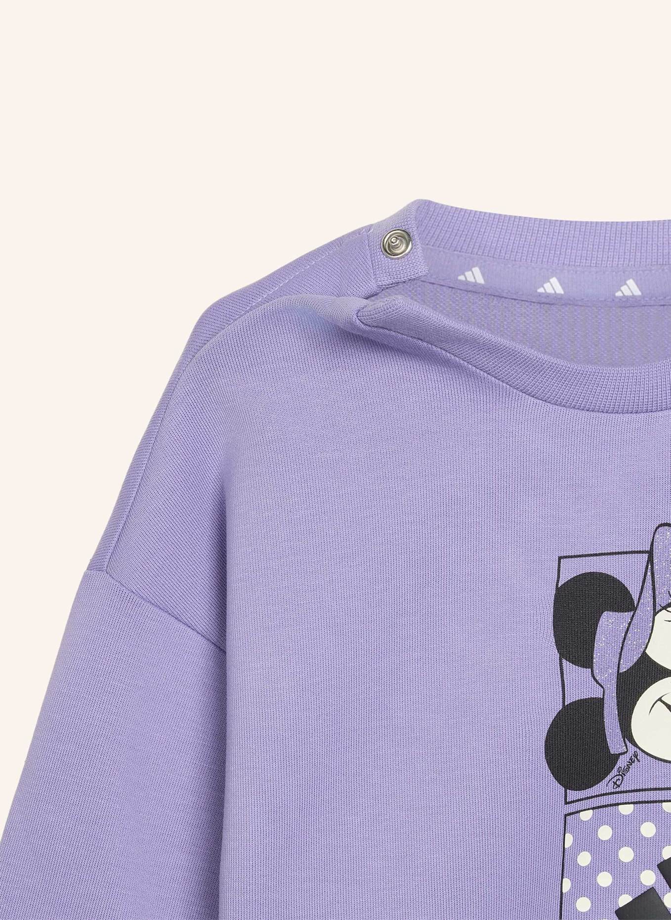 adidas ADIDAS DISNEY MINNIE MAUS SET, T-SHIRT UND SHORTS: LILA/ WEISS