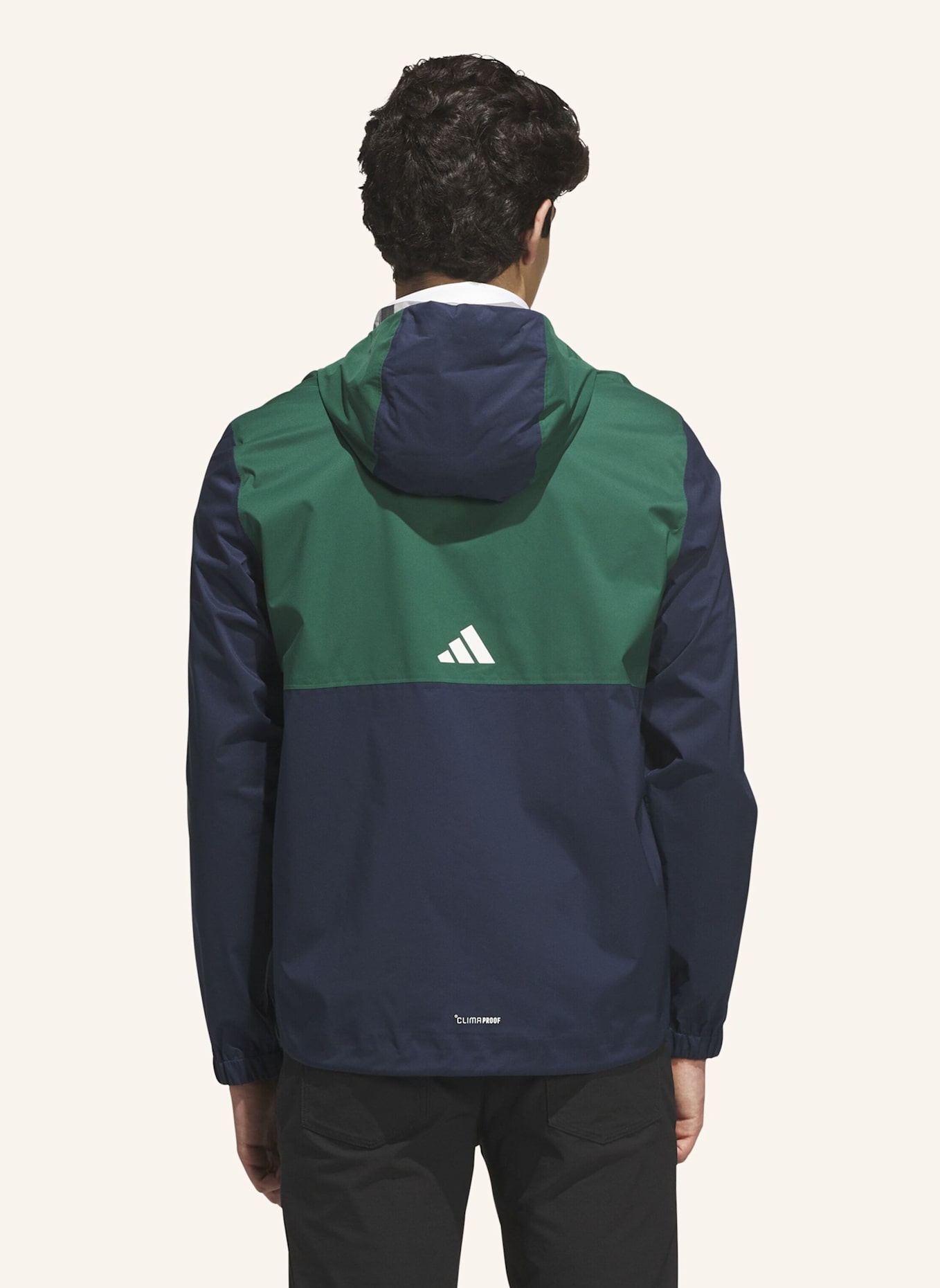 adidas ULTIMATE365 CLIMAPROOF JACKE, DURCHGEHENDER REISSVERSCHLUSS: BLAU