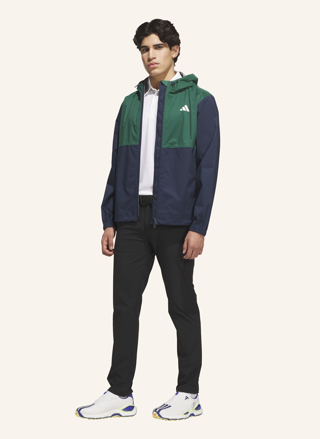 adidas ULTIMATE365 CLIMAPROOF JACKE, DURCHGEHENDER REISSVERSCHLUSS: BLAU