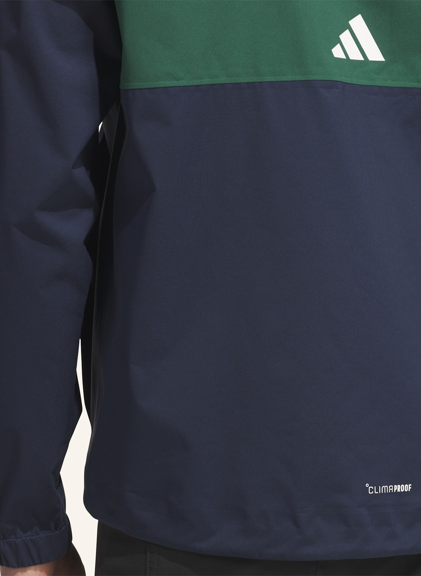 adidas ULTIMATE365 CLIMAPROOF JACKE, DURCHGEHENDER REISSVERSCHLUSS: BLAU