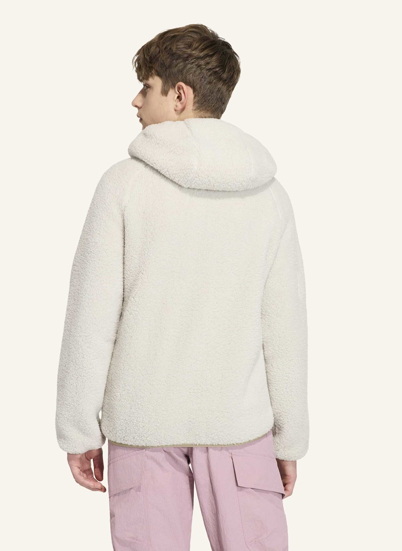 adidas TERREX TERREX XPLORIC KIDS FLEECEJACKE, KAPUZE, DURCHGEHENDER REISSVERSCHLUSS: BEIGE