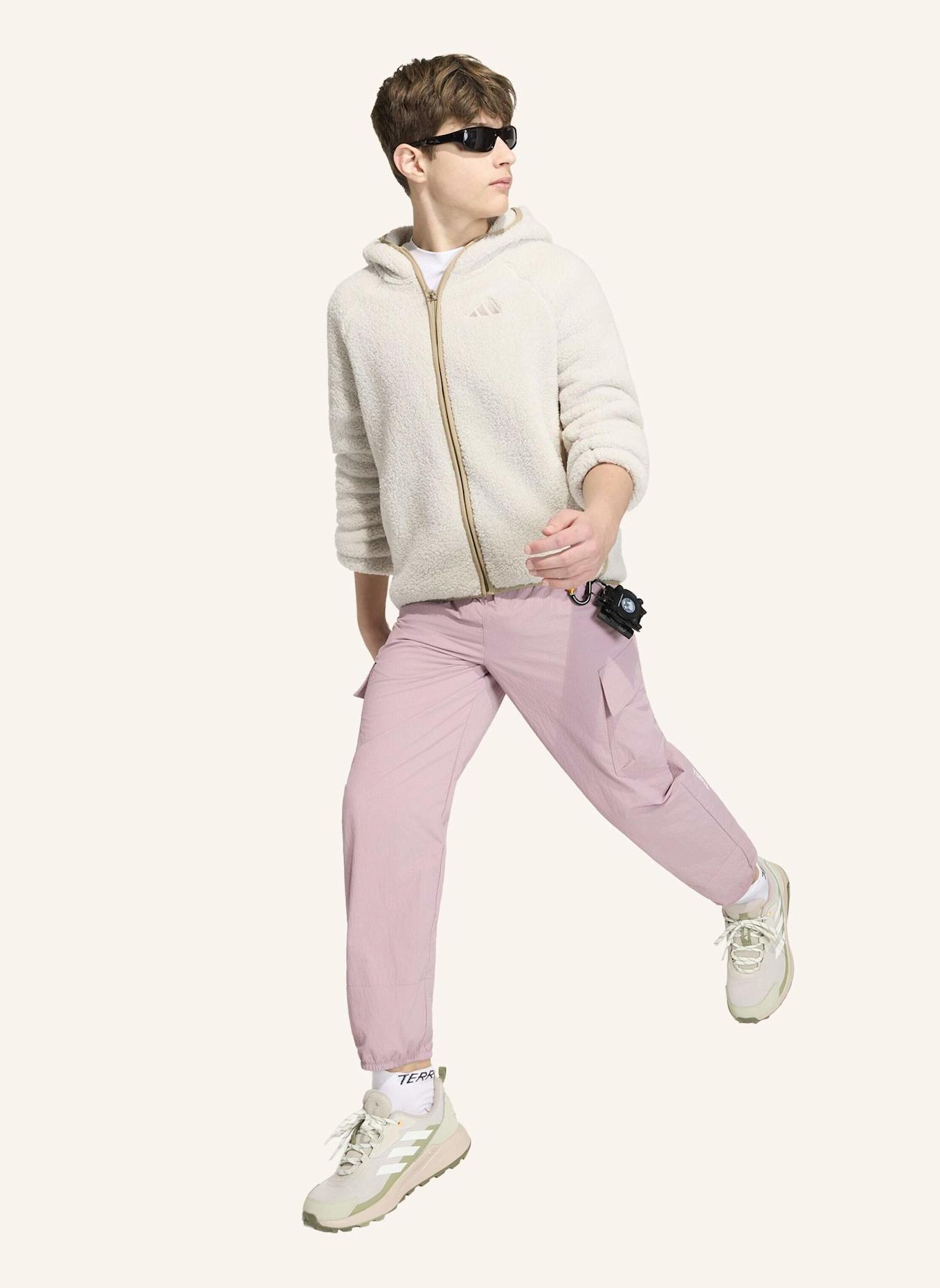 adidas TERREX TERREX XPLORIC KIDS FLEECEJACKE, KAPUZE, DURCHGEHENDER REISSVERSCHLUSS: BEIGE