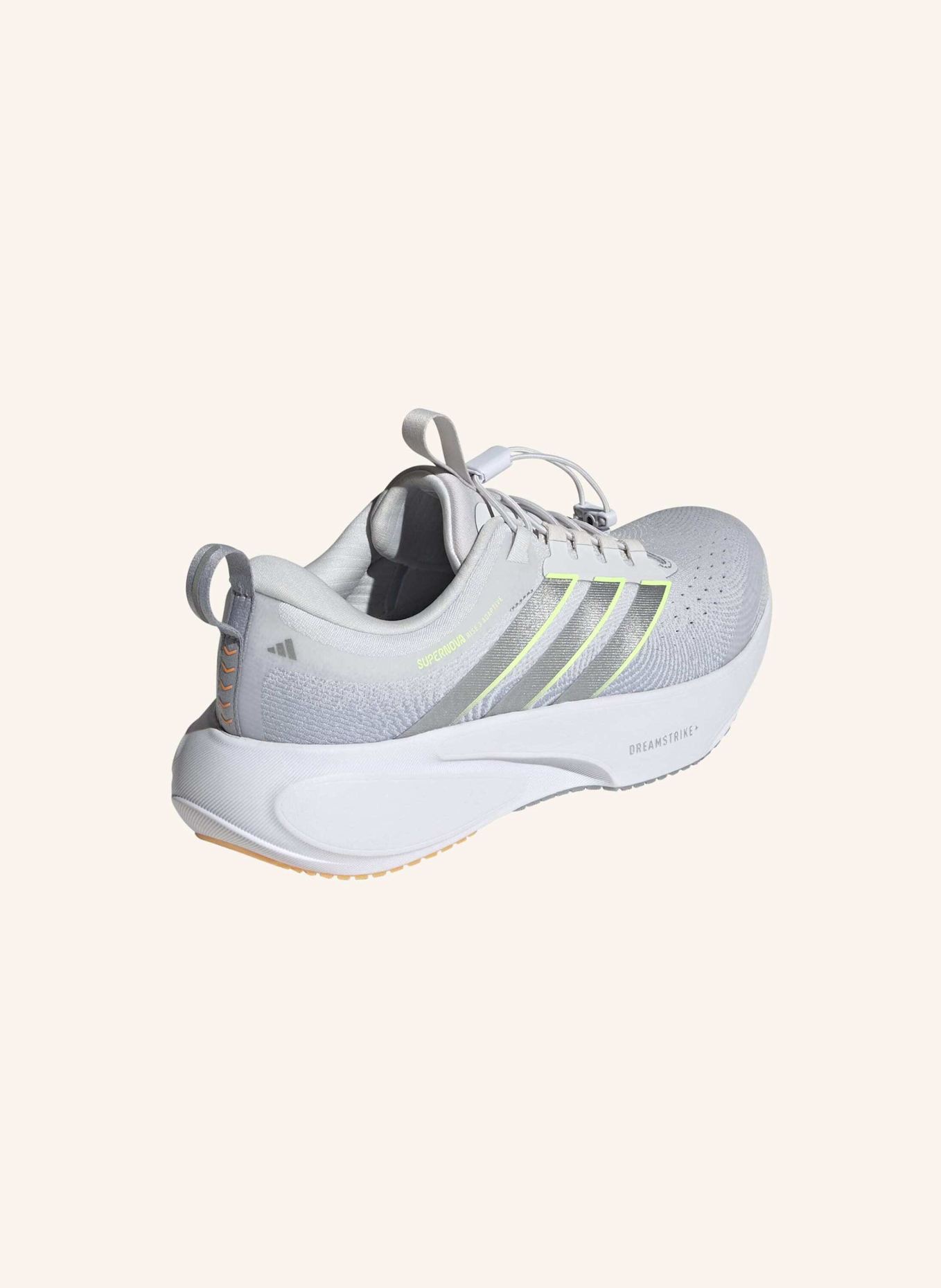 adidas SUPERNOVA RISE 3 ADAPTIVE LAUFSCHUH: GRAU/ SILBER/ GRÜN