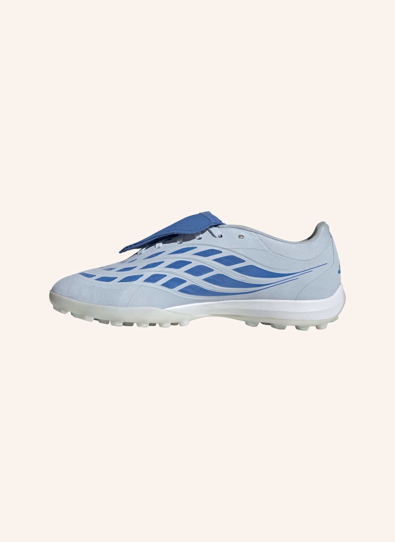 adidas PREDATOR PRO FUSSBALLSCHUH, KUNSTRASEN, UMSCHLAGBARE ZUNGE: BLAU/ GELB
