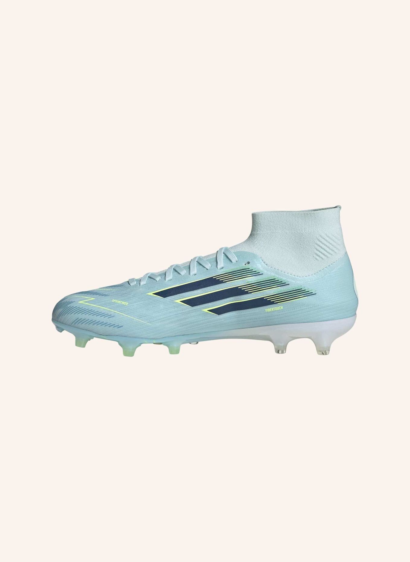 adidas F50 SPARKFUSION PRO MID CUT FIRM GROUND / ARTIFICIAL GROUND FUSSBALLSCHUHE: BLAU/ GELB