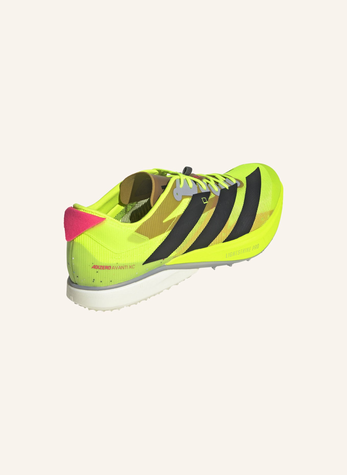 adidas ADIZERO AVANTI XC SCHUH: GELB/ SCHWARZ/ ROT