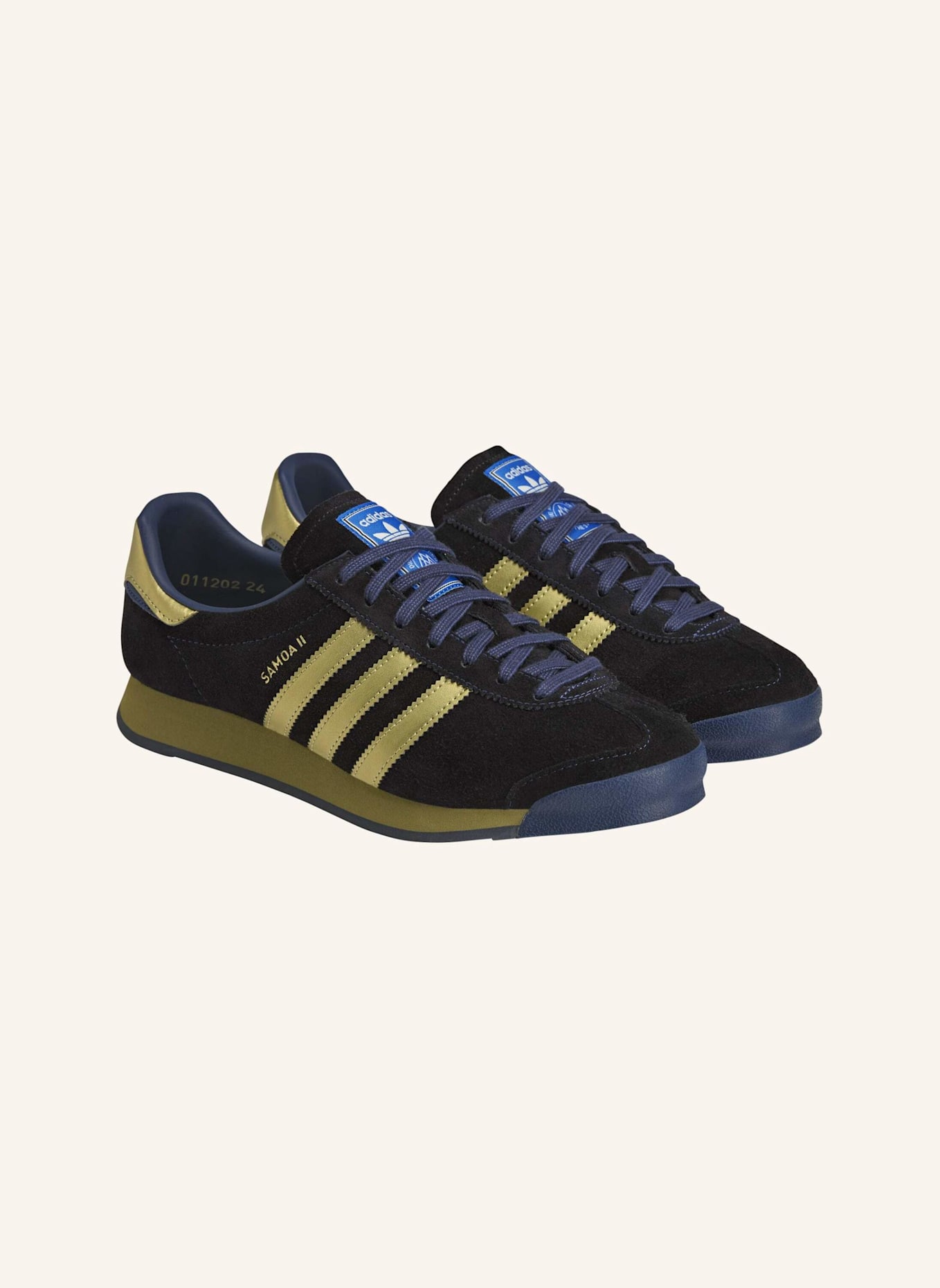 adidas Originals SAMOA II SPZL TURNSCHUHE: BLAU/ GOLD