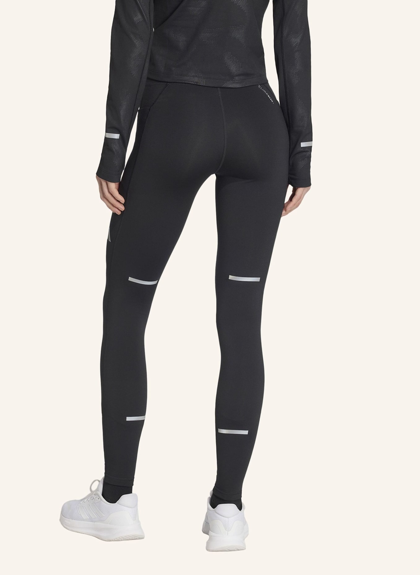 adidas ADI365 CLIMAWARM+ LEGGINGS, VOLLE LÄNGE: SCHWARZ