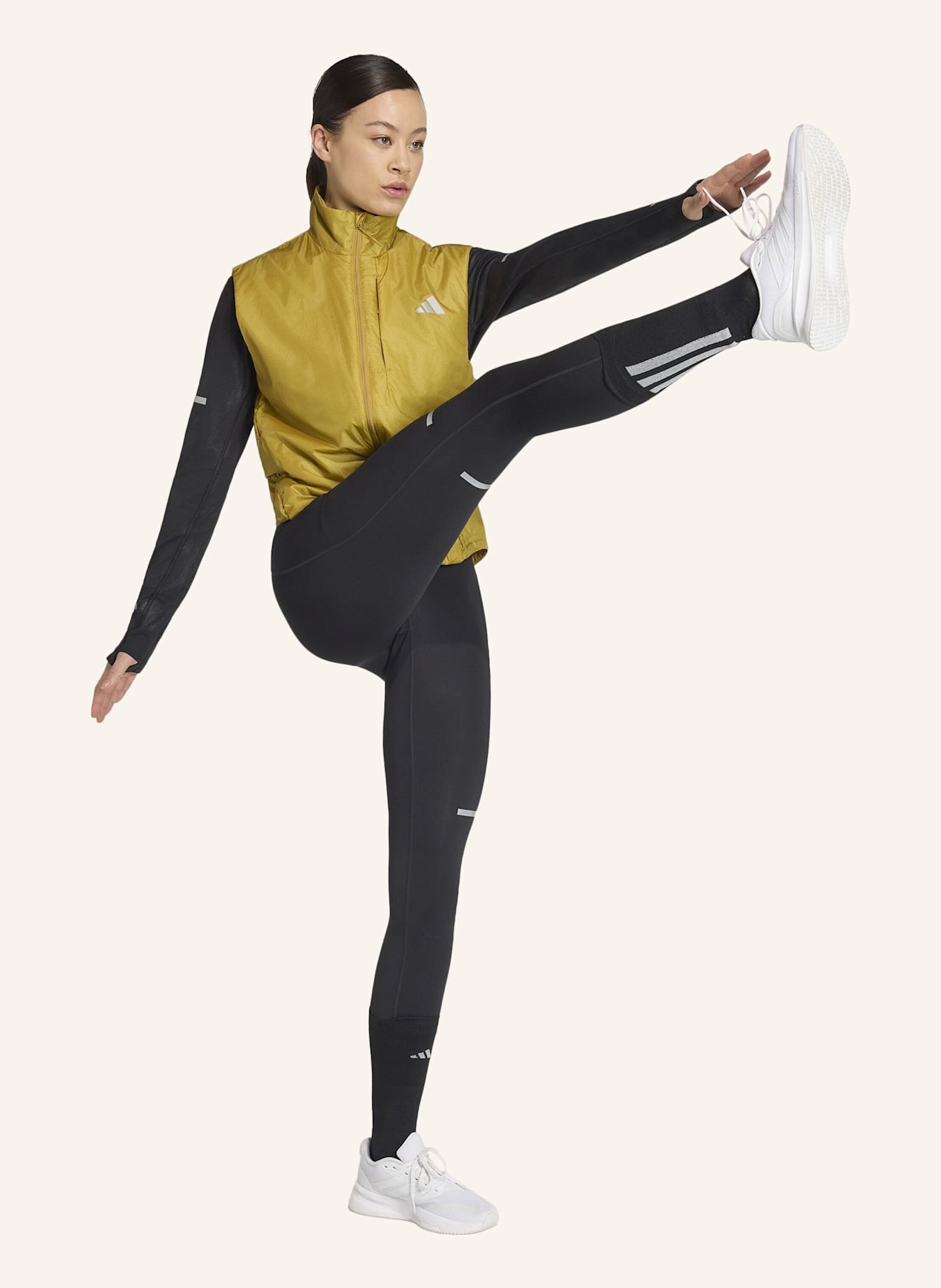 adidas ADI365 CLIMAWARM+ LEGGINGS, VOLLE LÄNGE: SCHWARZ