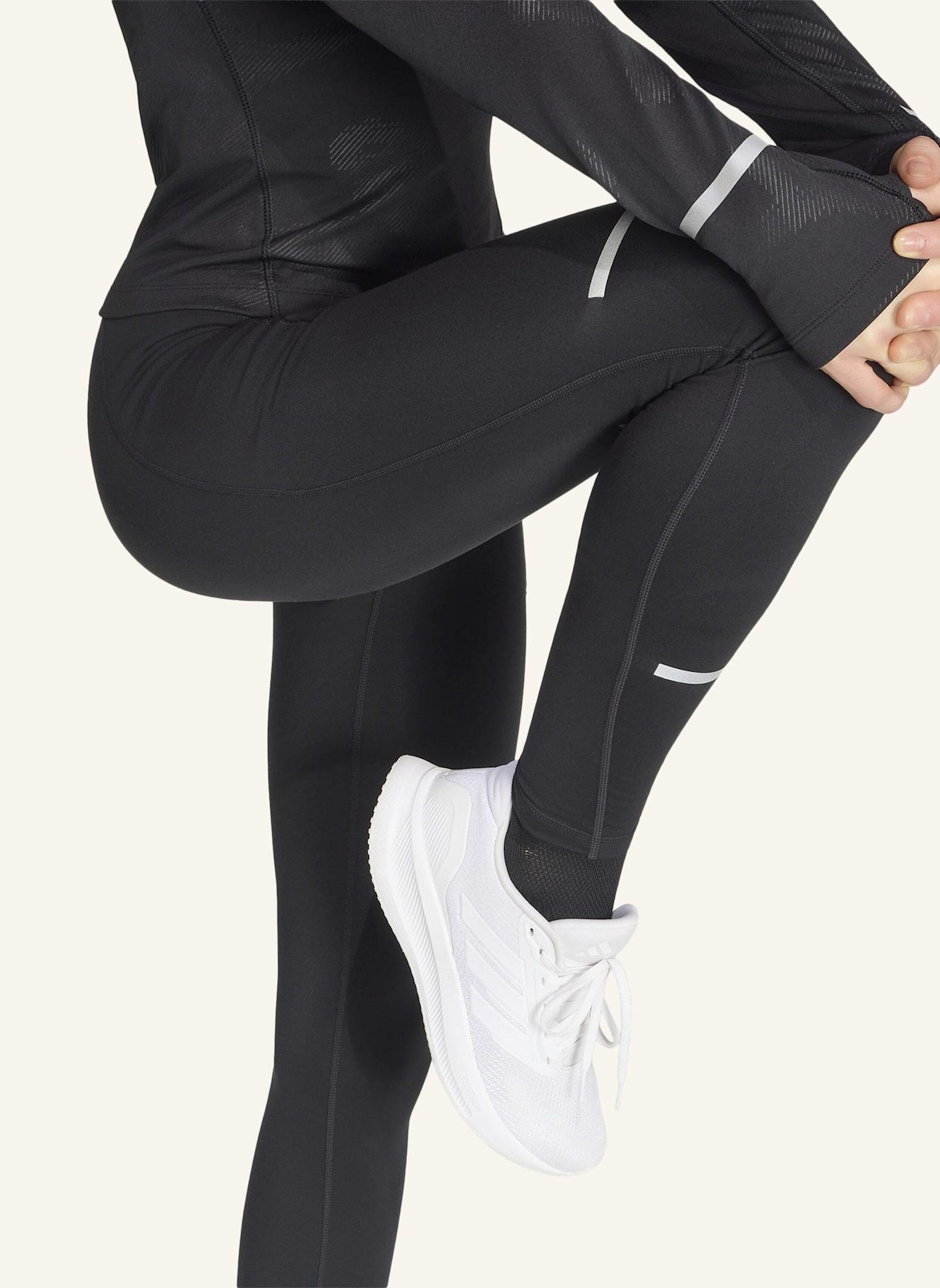 adidas ADI365 CLIMAWARM+ LEGGINGS, VOLLE LÄNGE: SCHWARZ