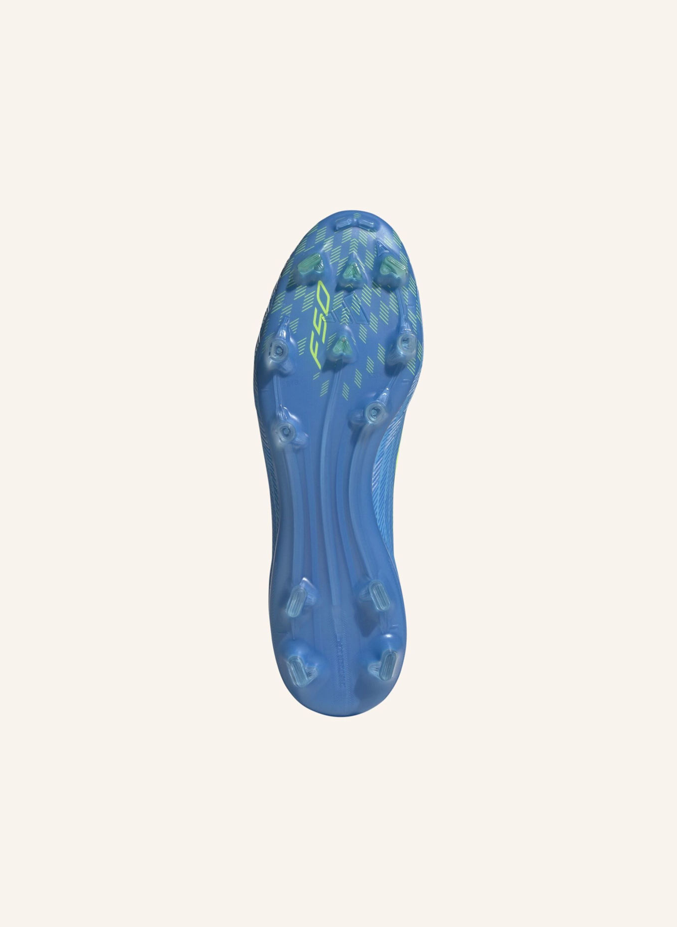 adidas F50 PRO FG FUSSBALLSCHUH: BLAU/ GELB