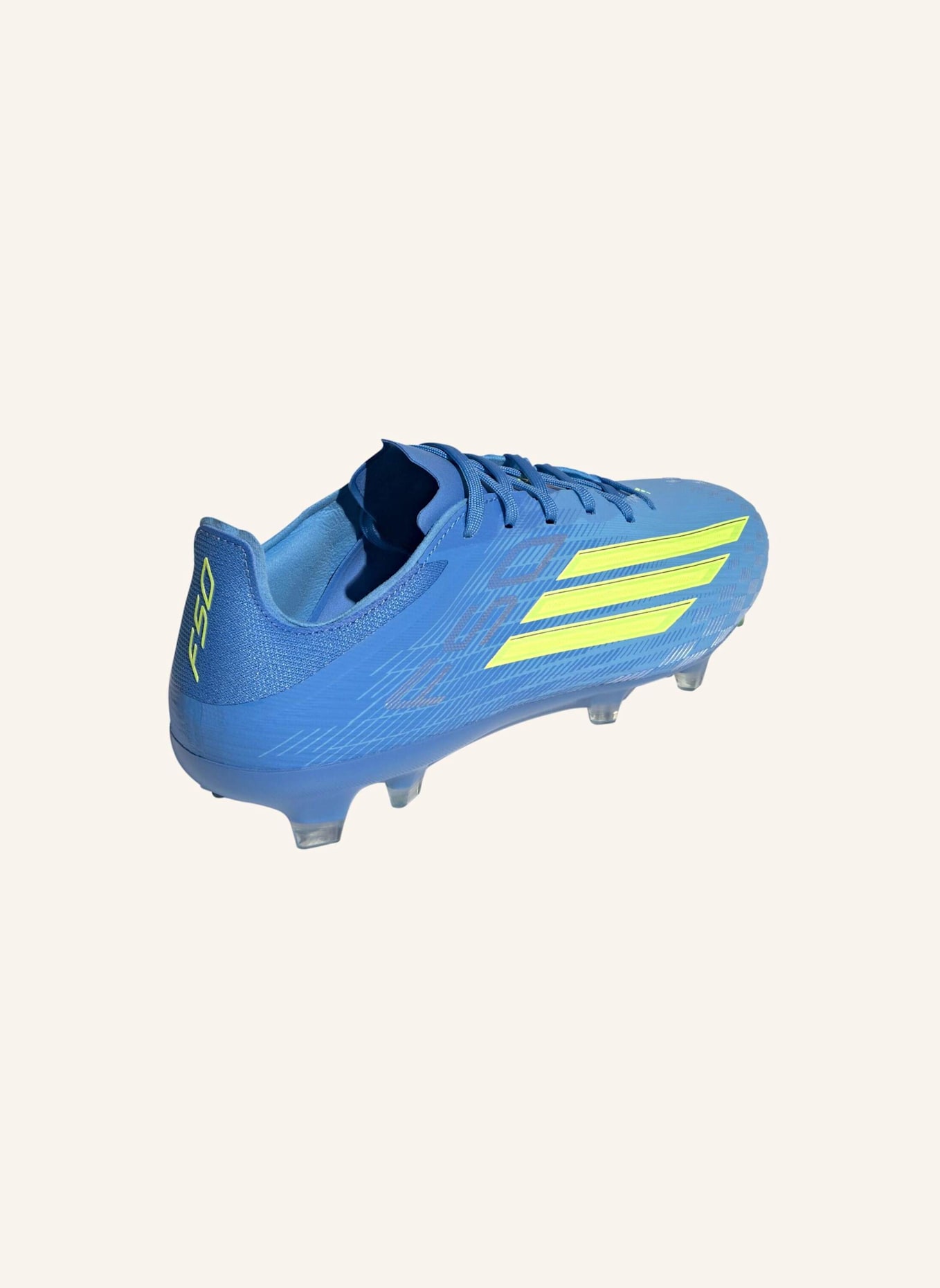 adidas F50 PRO FG FUSSBALLSCHUH: BLAU/ GELB