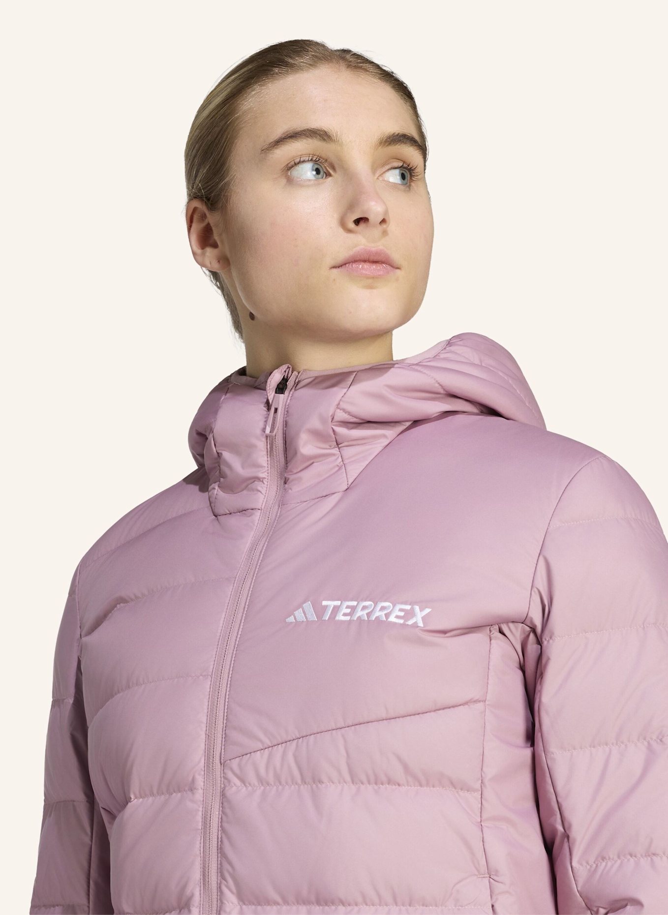 adidas TERREX TERREX MULTI LIGHT DOWN CLIMAWARM KAPUZENJACKE: LILA