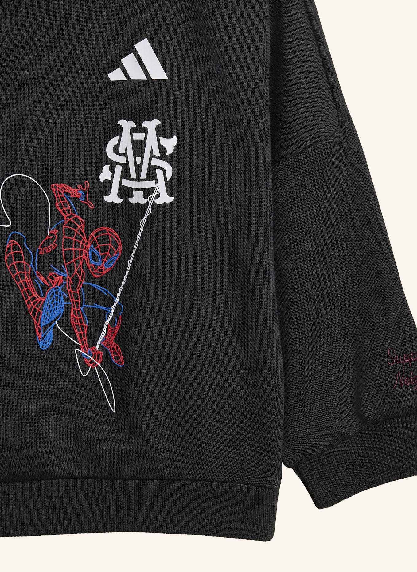 adidas ADIDAS MARVEL SPIDER-MAN JOGGINGANZUG: SCHWARZ/ WEISS