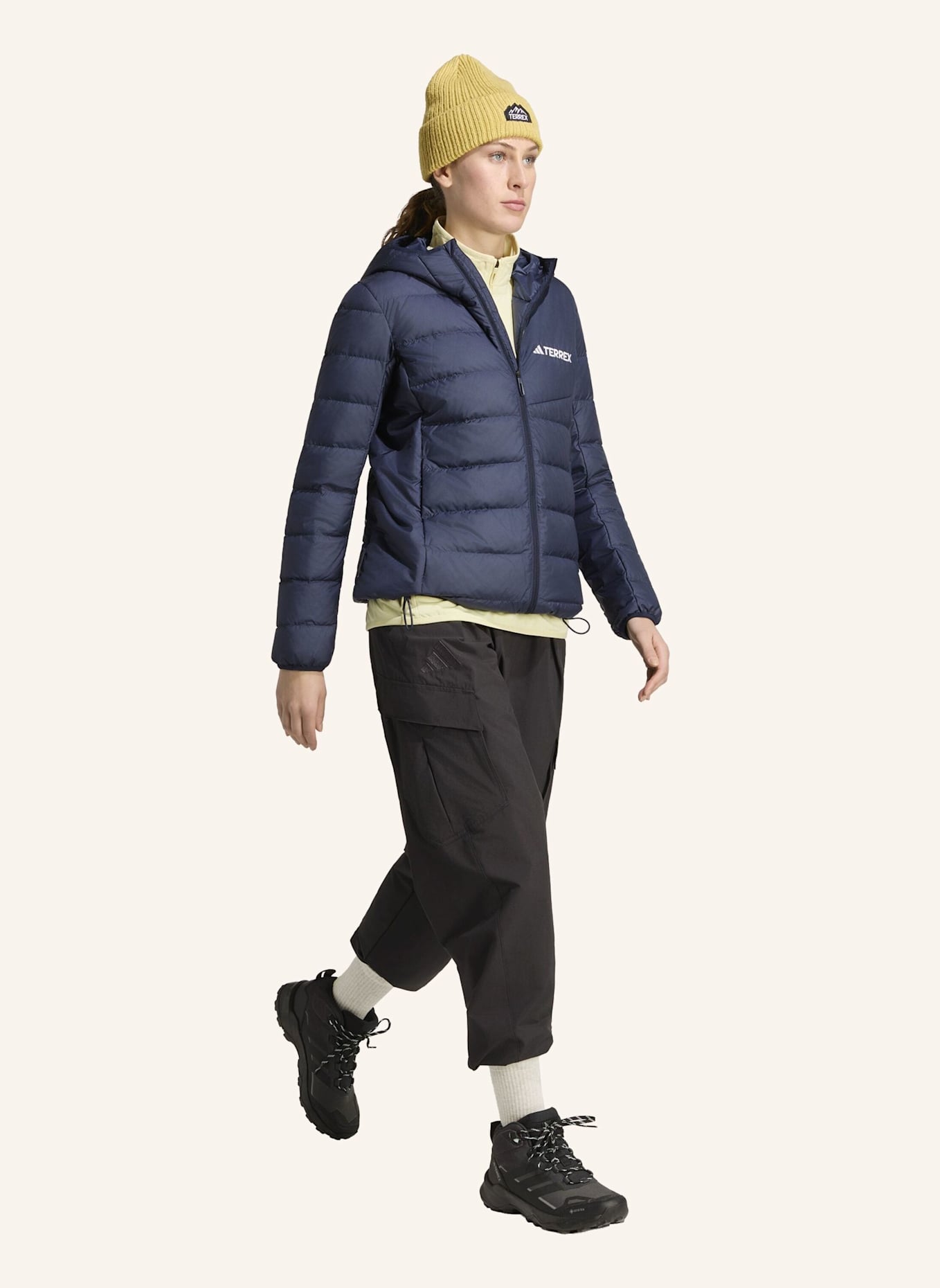 adidas TERREX TERREX MULTI LIGHT DOWN CLIMAWARM KAPUZENJACKE: BLAU