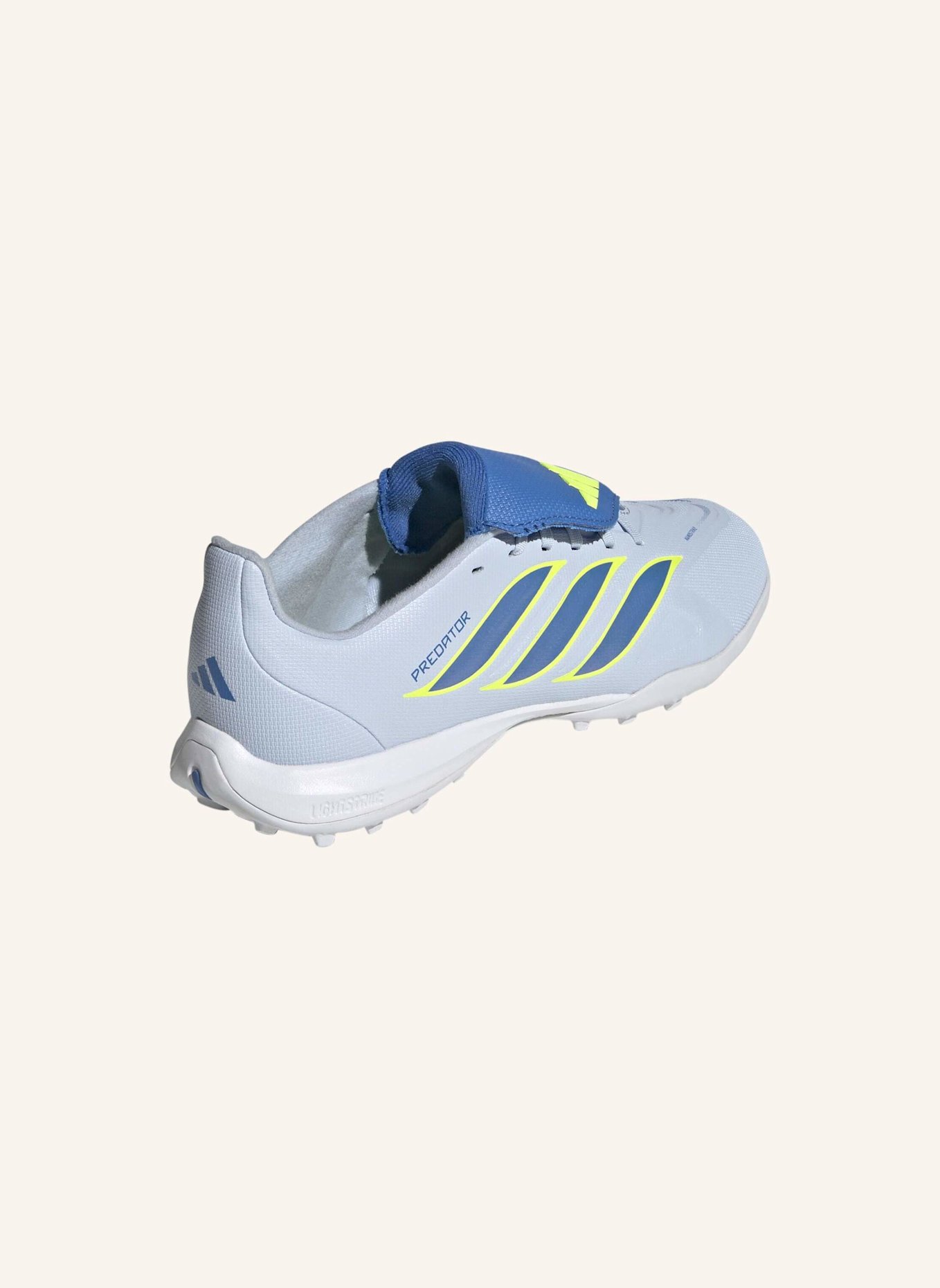 adidas PREDATOR LEAGUE FOLD-OVER TONGUE TURF KIDS FUSSBALLSCHUH: BLAU/ GELB