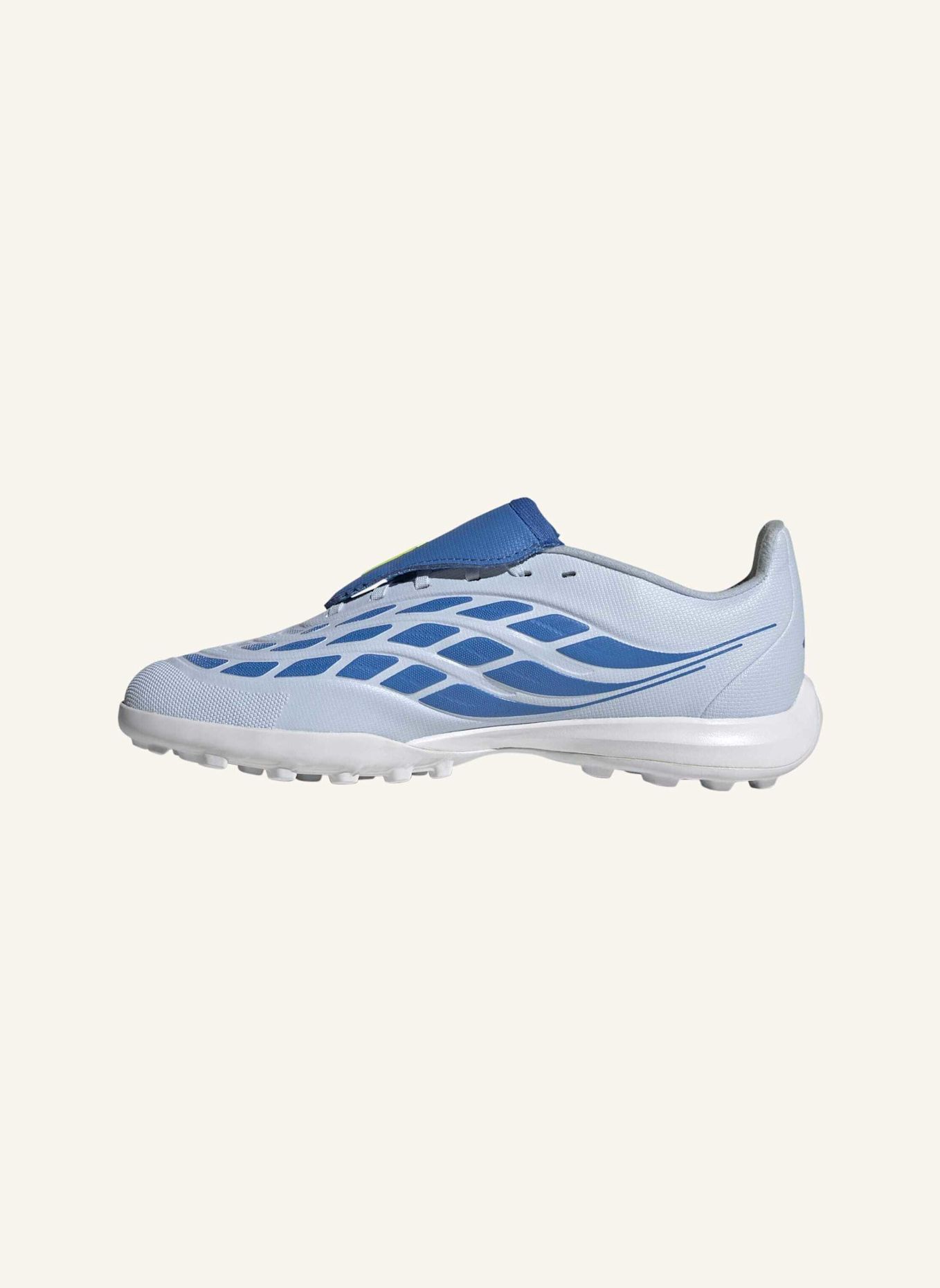 adidas PREDATOR LEAGUE FOLD-OVER TONGUE TURF KIDS FUSSBALLSCHUH: BLAU/ GELB