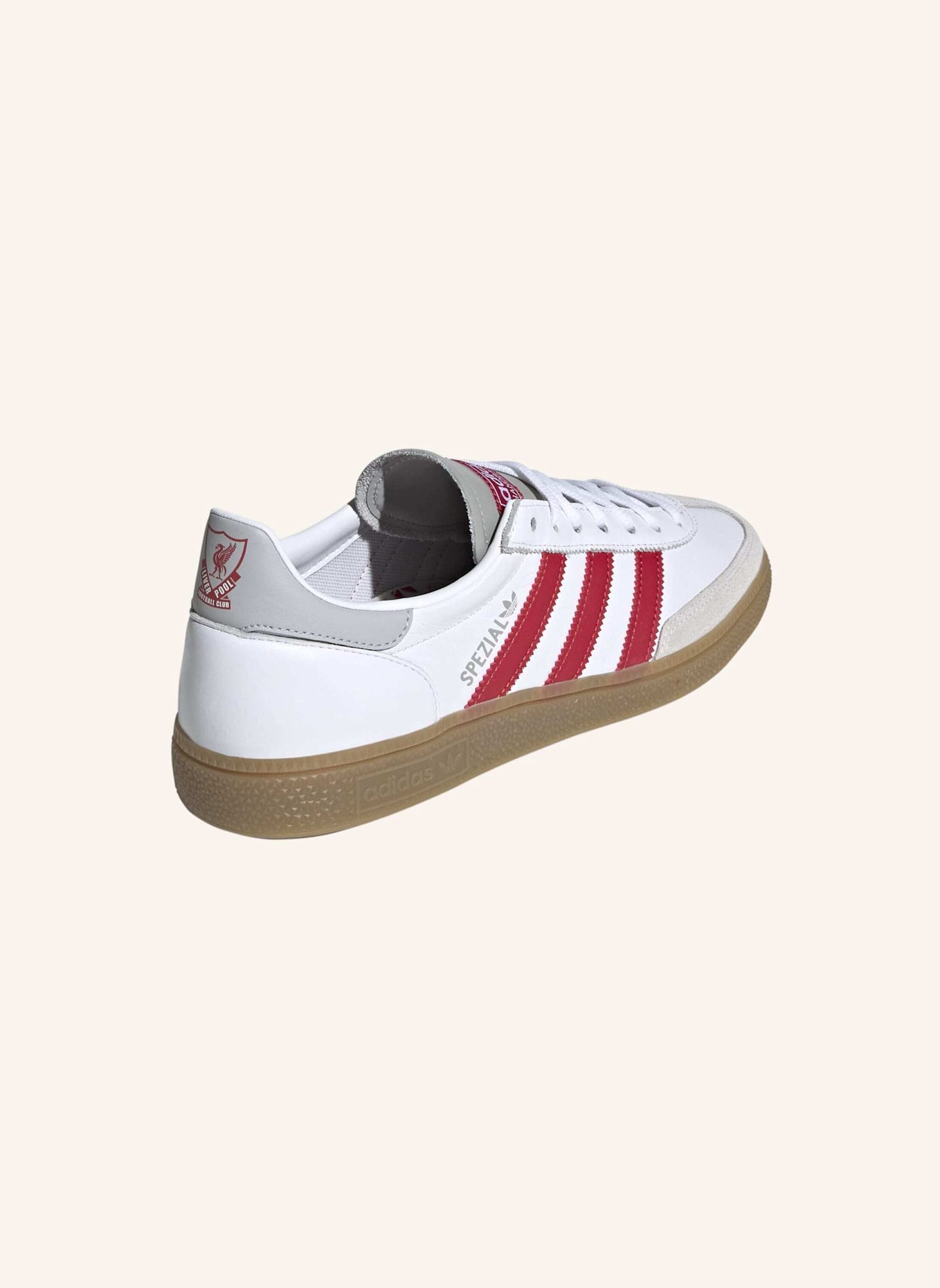 adidas Originals FC LIVERPOOL HANDBALL SPEZIAL SCHUH: WEISS/ ROT/ GRAU