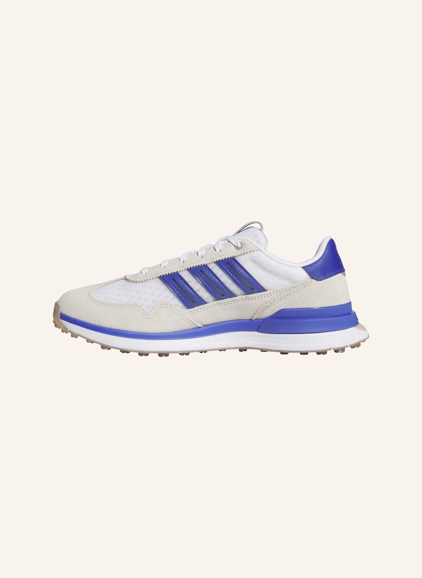 adidas S2G VENT SPIKELESS GOLFSCHUH: WEISS/ BEIGE