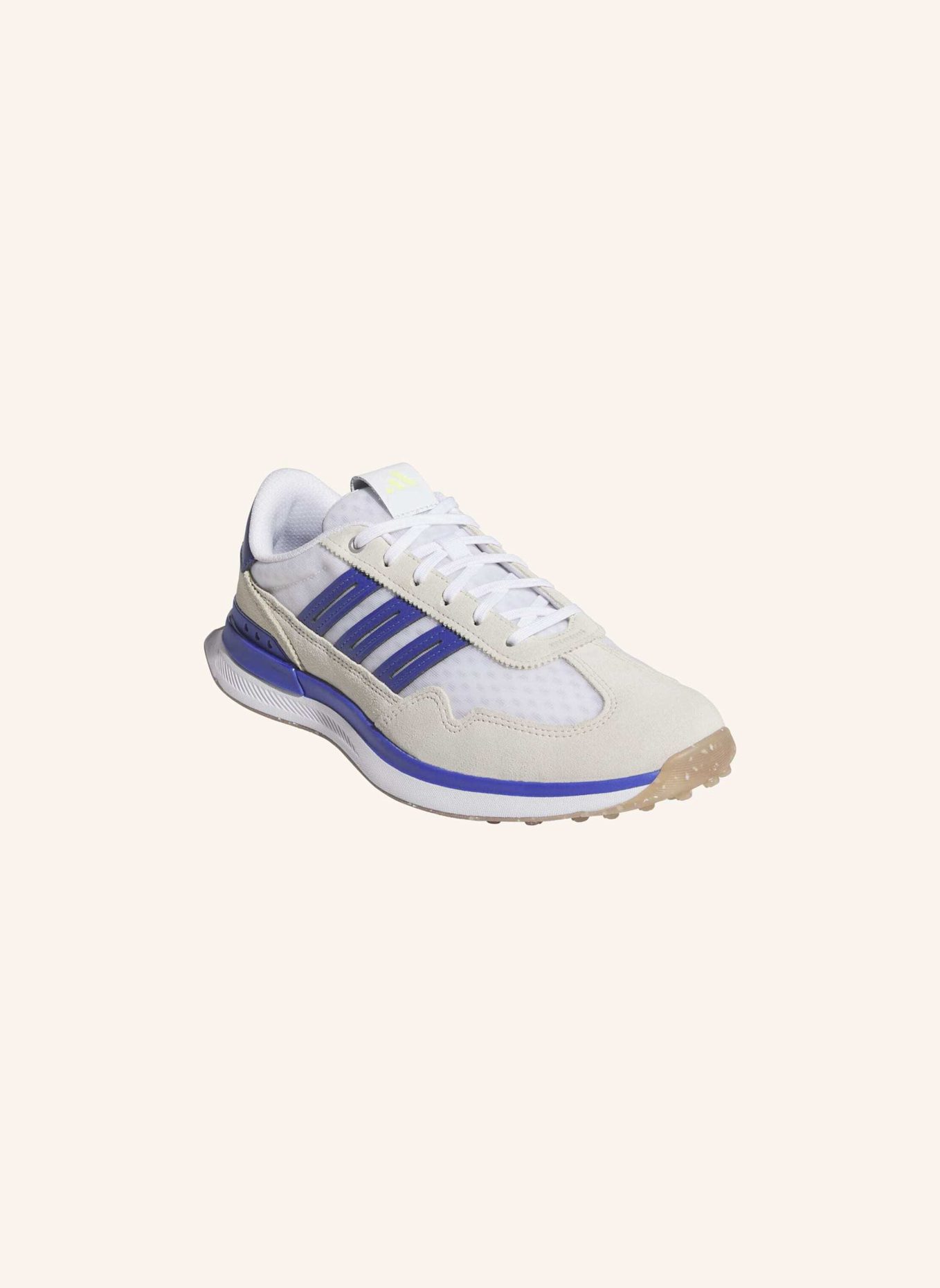 adidas S2G VENT SPIKELESS GOLFSCHUH: WEISS/ BEIGE