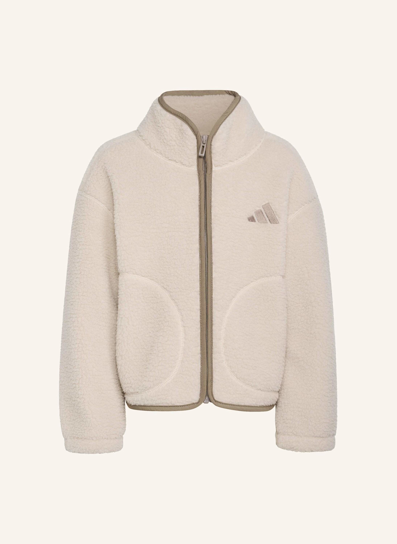 adidas ALPAKA SHERPA JACKE: BEIGE