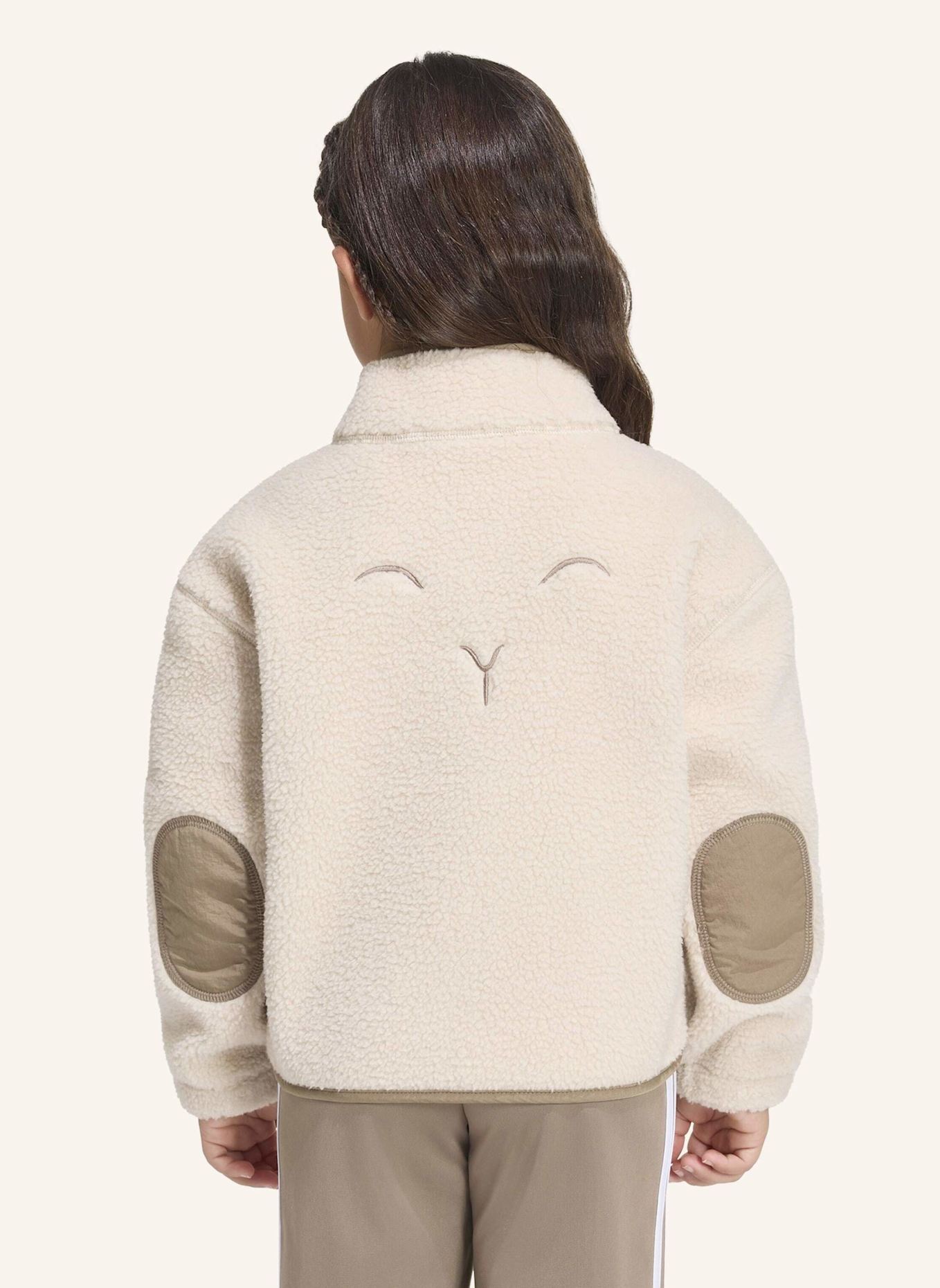 adidas ALPAKA SHERPA JACKE: BEIGE