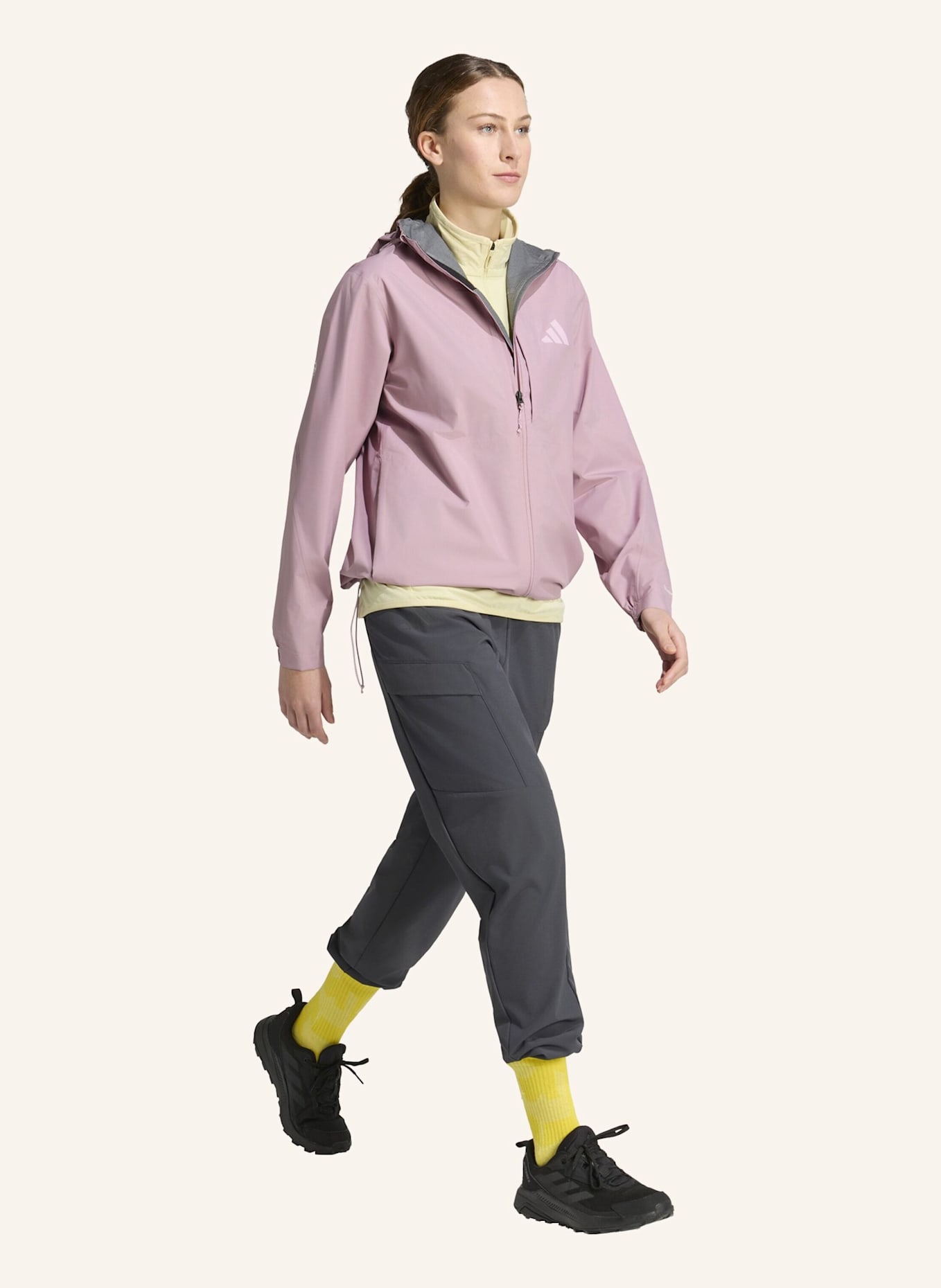 adidas TERREX TERREX MULTI 2.5 LAYER CLIMAPROOF REGENJACKE: LILA