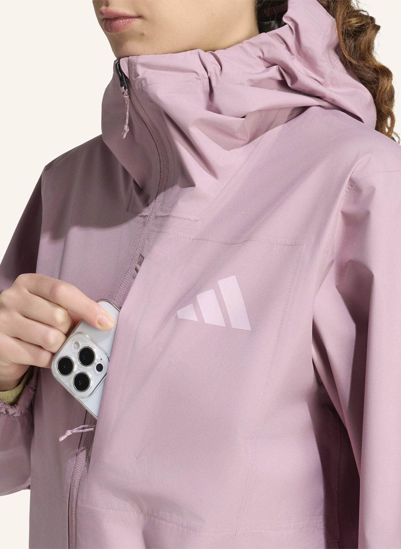 adidas TERREX TERREX MULTI 2.5 LAYER CLIMAPROOF REGENJACKE: LILA