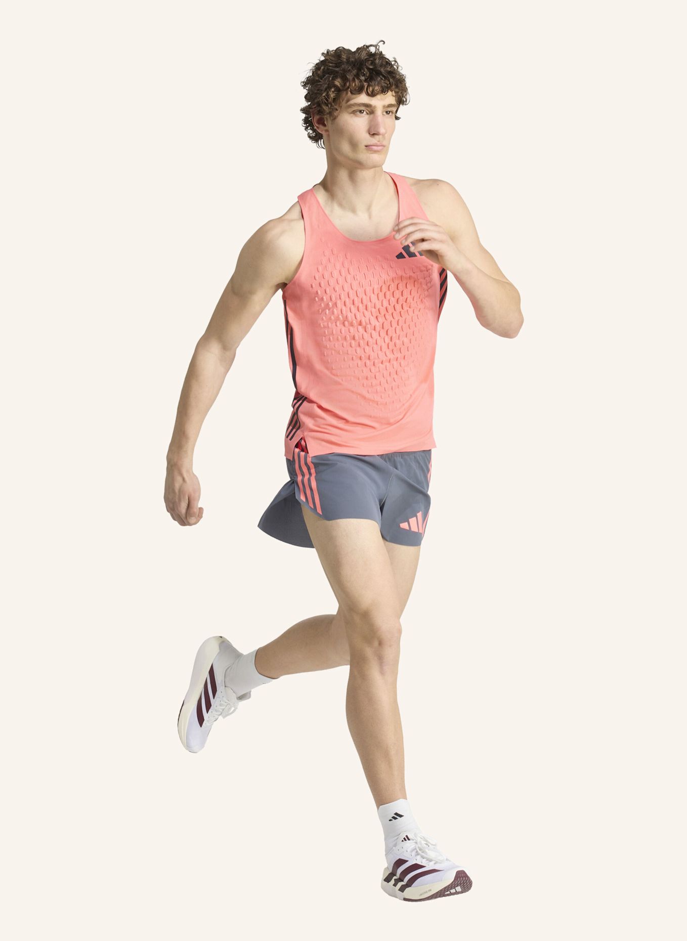 adidas ADIZERO PRO POCKET LAUFSHORTS: SCHWARZ