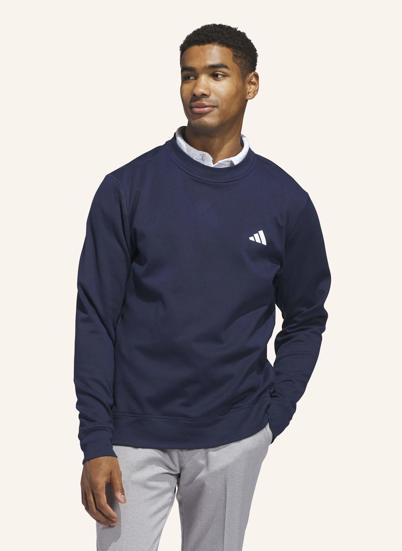 adidas ULTIMATE365 CLIMAWARM SWEATSHIRT MIT RUNDHALSAUSSCHNITT: BLAU