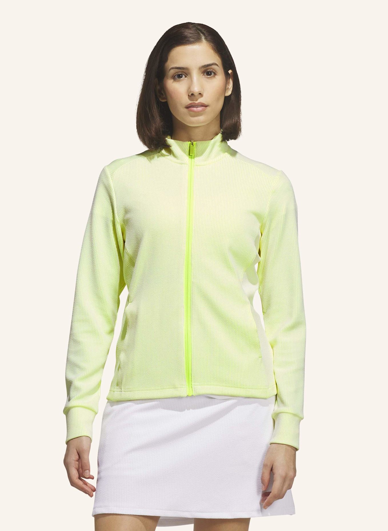 adidas PERFORMANCE TEXTURE FULL ZIP JACKE: GELB