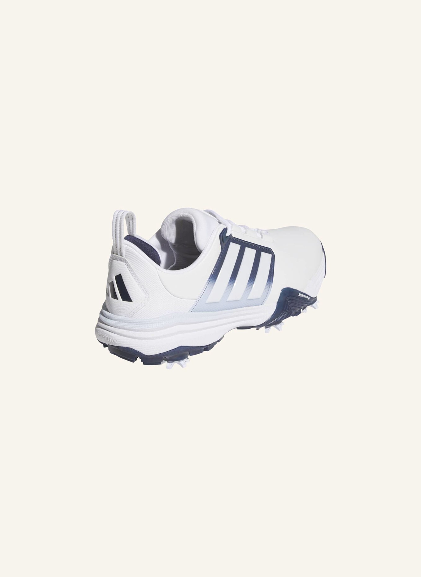 adidas ADIPOWER 26 GOLFSCHUH: WEISS/ BLAU