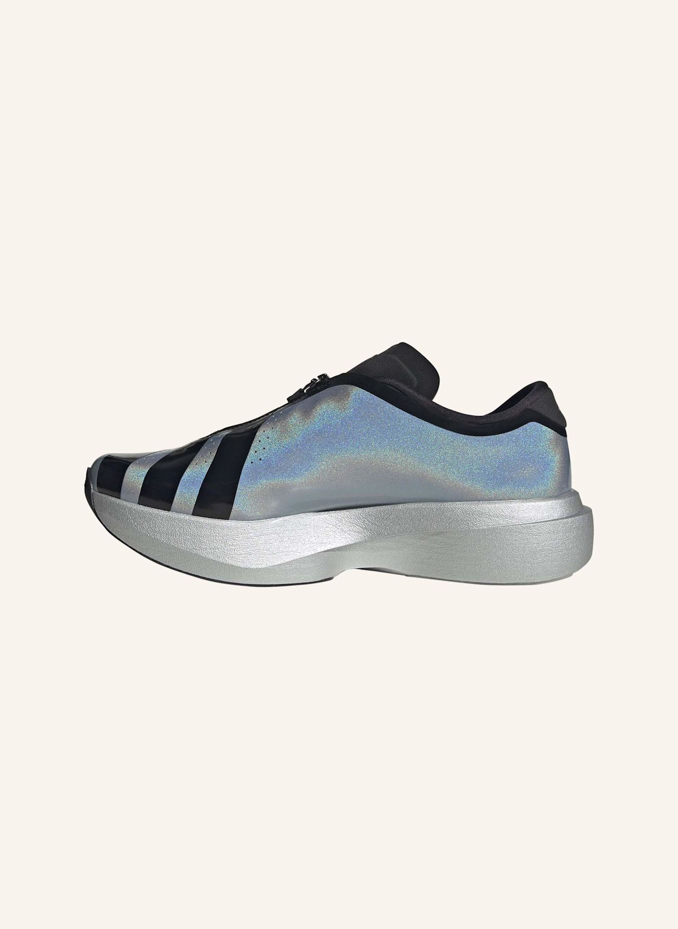 adidas ADIZERO EVO SL ZIP SCHUH: SILBER/ SCHWARZ/ GRAU