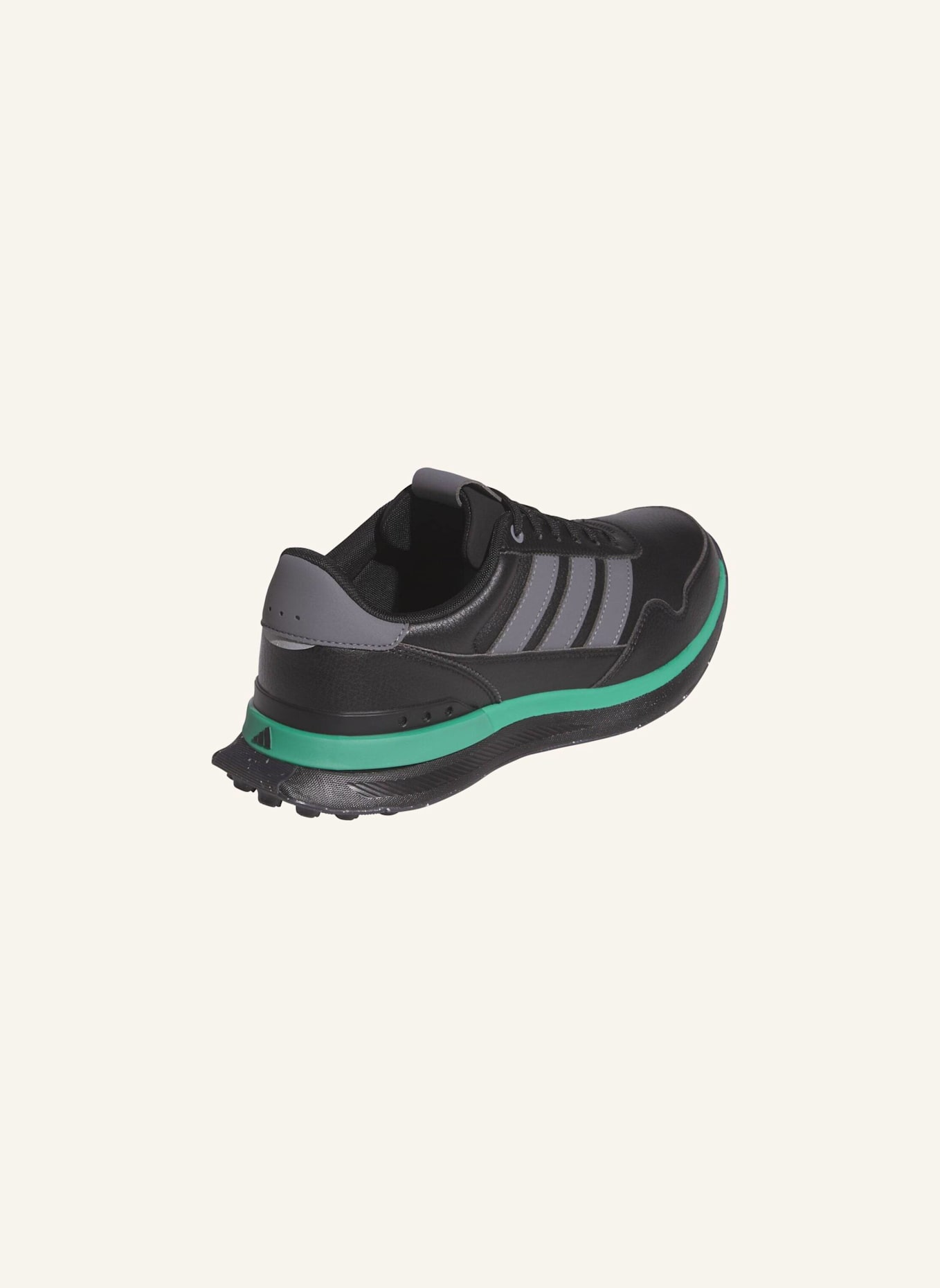 adidas S2G 26 LEATHER SPIKELESS GOLFSCHUH: SCHWARZ/ GRAU/ GRÜN