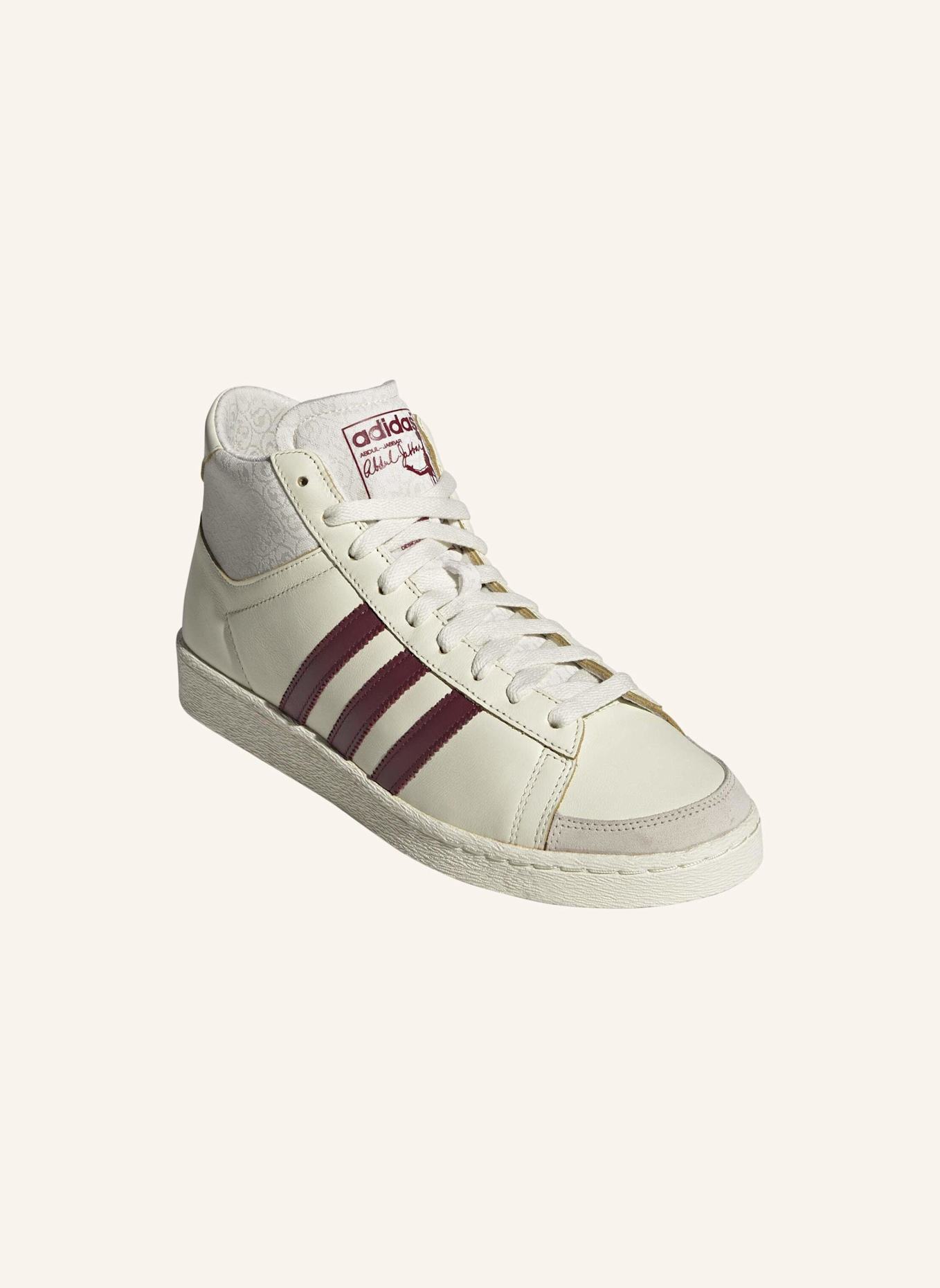 adidas Originals JABBAR SCHUH: WEISS/ BEIGE