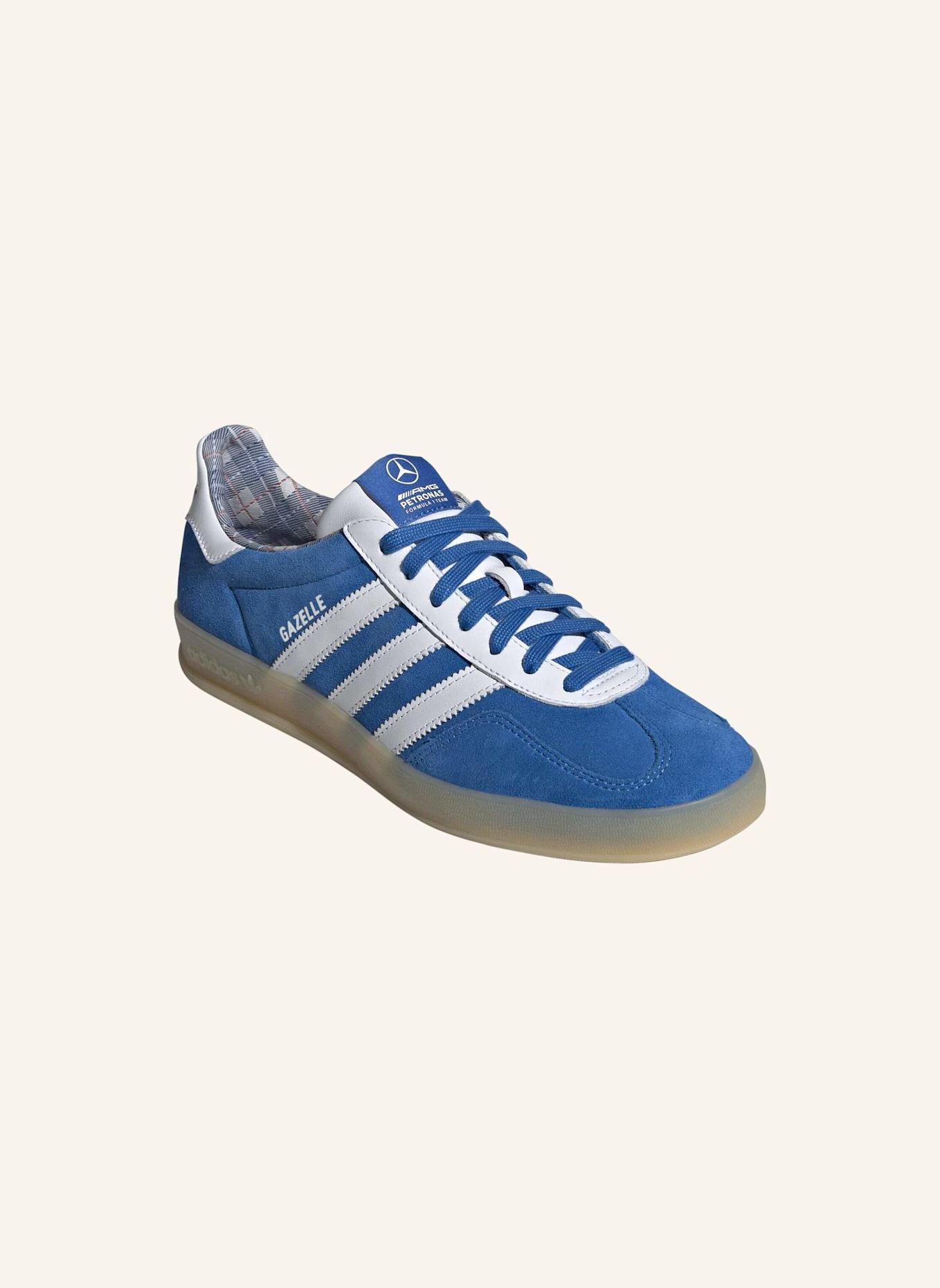 adidas Originals GAZELLE INDOOR MERCEDES AMG PETRONAS F1 TEAM SCHUH: BLAU/ WEISS/ BEIGE