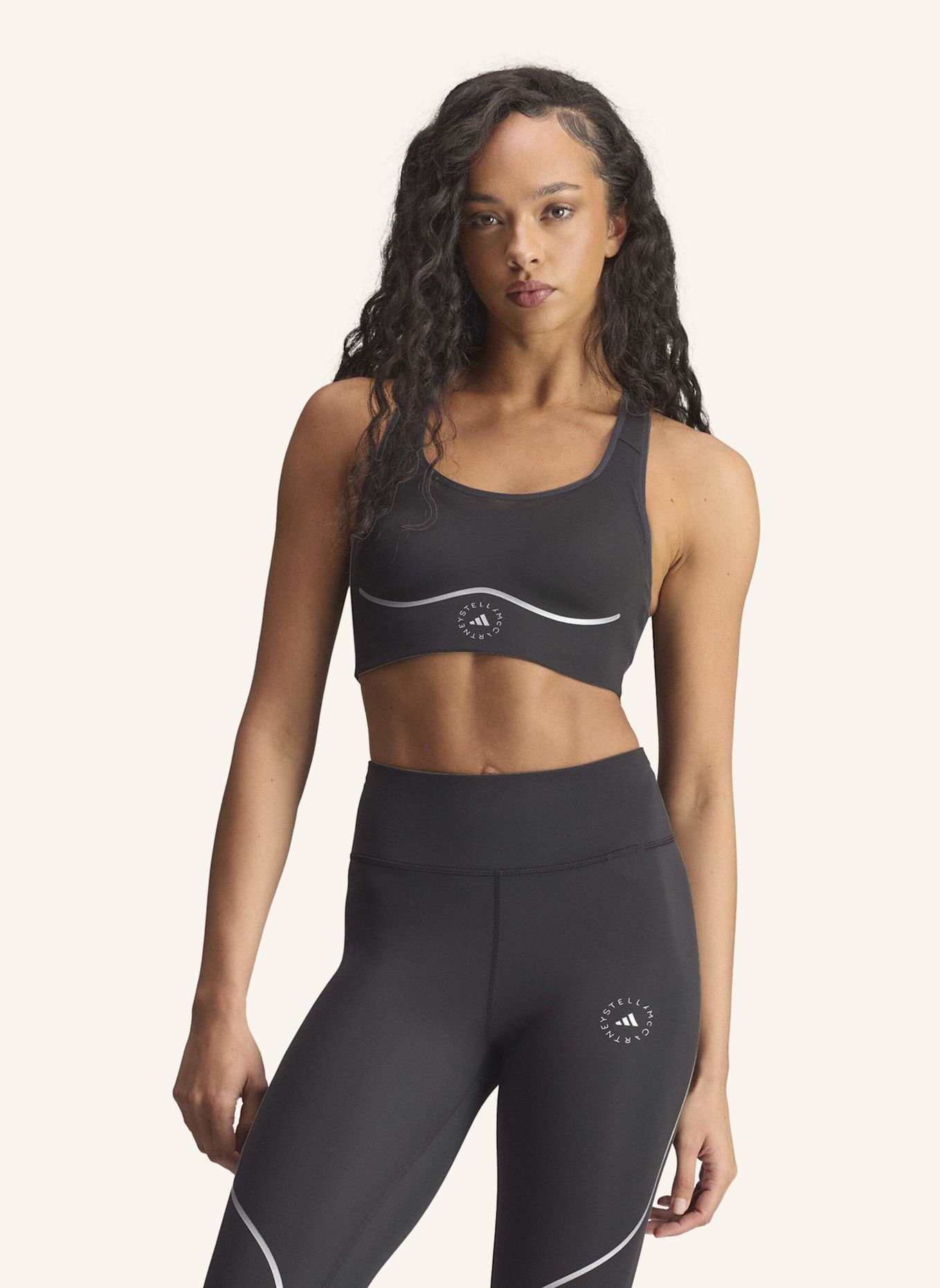 adidas by Stella McCartney ADIDAS BY STELLA MCCARTNEY RUNNING HIGH SUPPORT SPORT-BH: SCHWARZ
