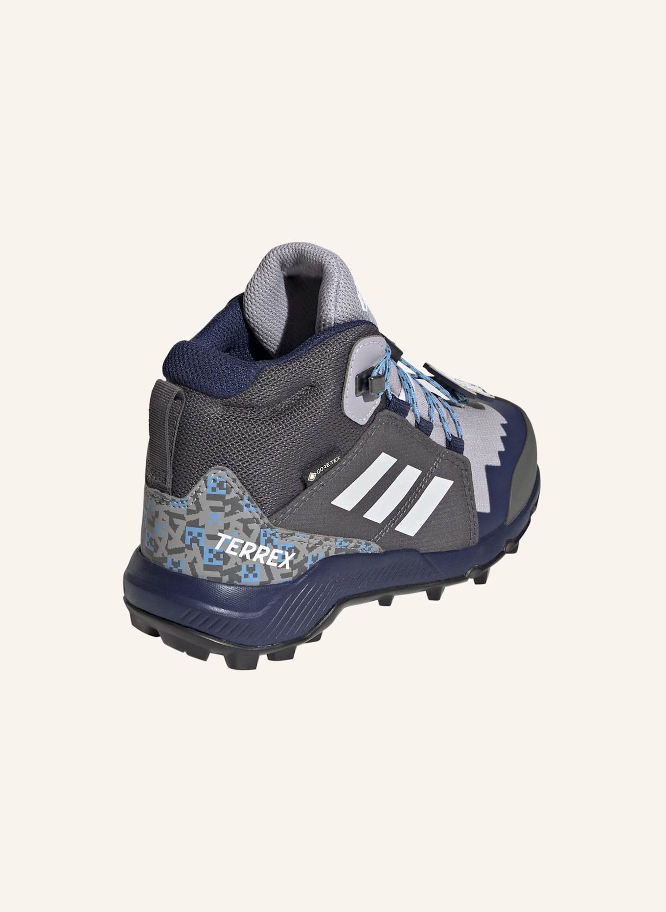 adidas TERREX ADIDAS MINECRAFT TERREX MID GORE-TEX KIDS WANDERSCHUH: GRAU