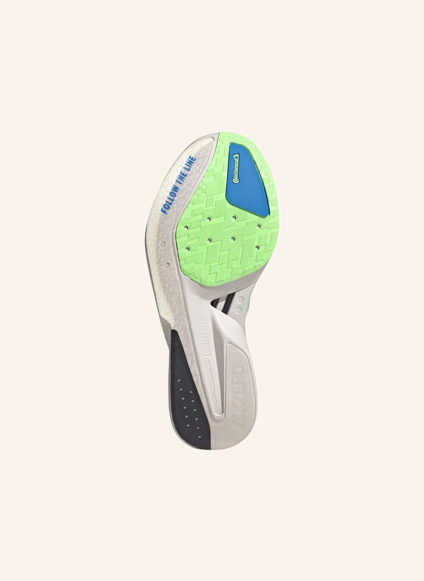 adidas ADIZERO BOSTON 13 LAUFSCHUH: GRÜN/ GRAU