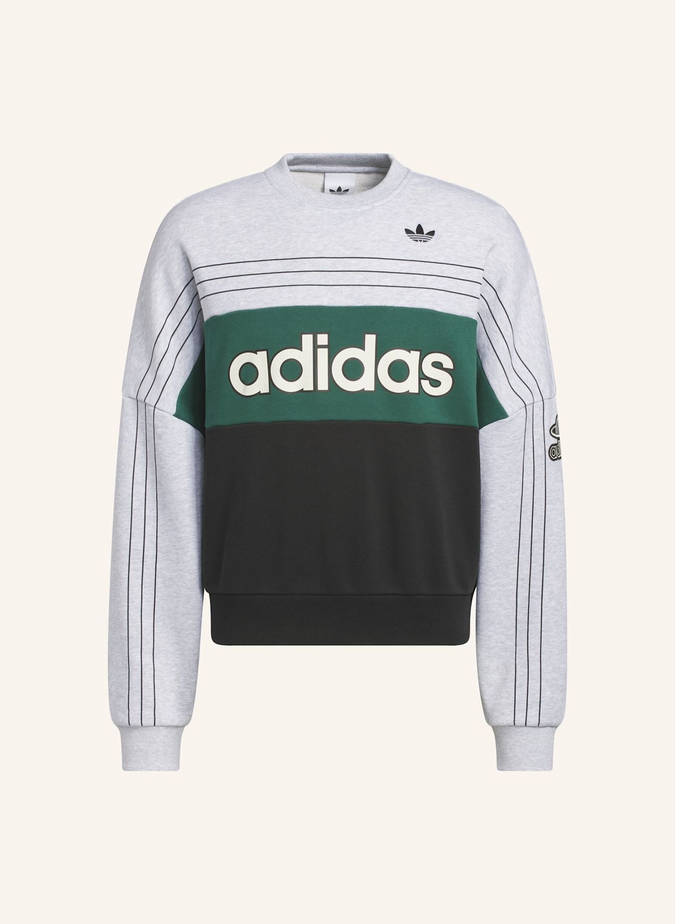 adidas Originals ORIGINALS VARSITY SWEATSHIRT: GRAU