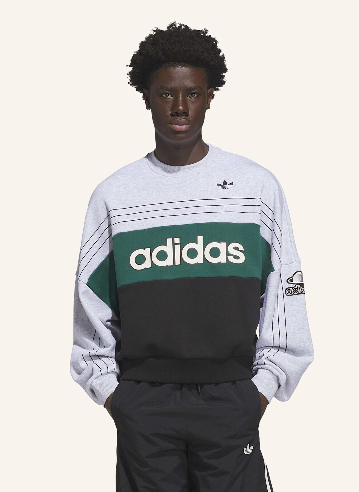 adidas Originals ORIGINALS VARSITY SWEATSHIRT: GRAU