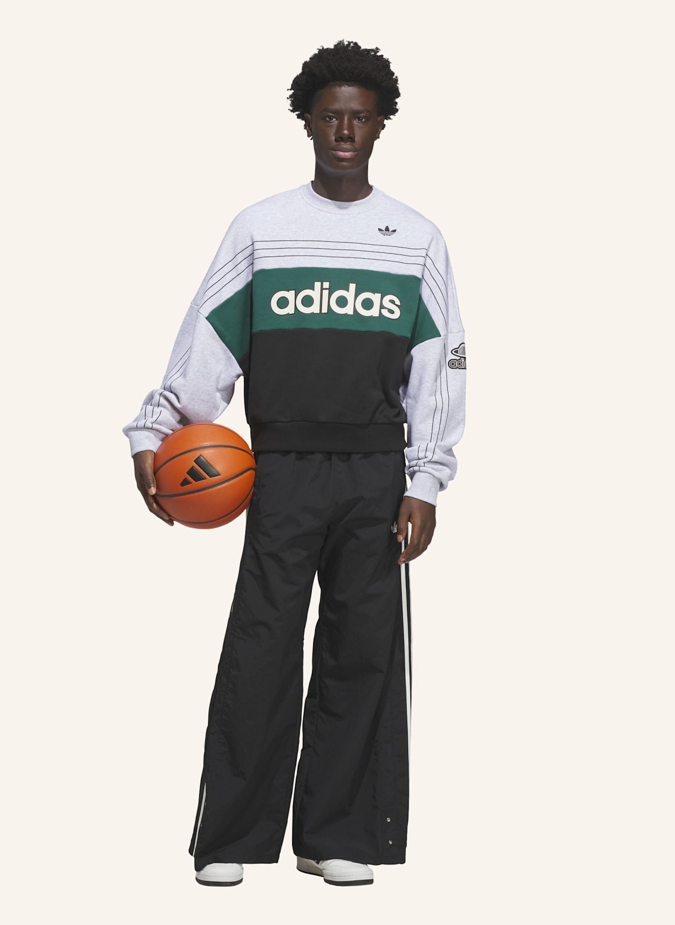 adidas Originals ORIGINALS VARSITY SWEATSHIRT: GRAU