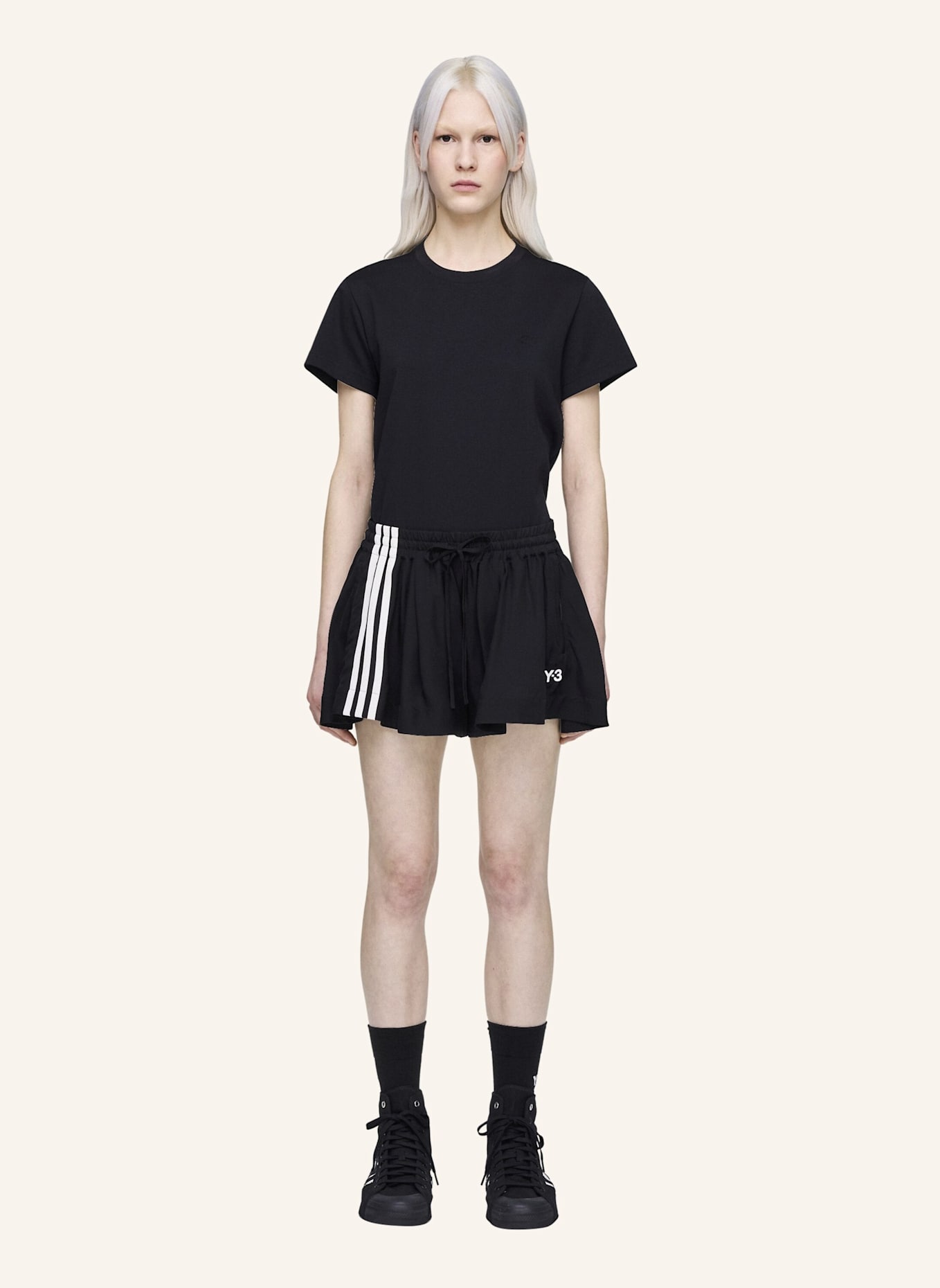 Y-3 Y-3 TENNISSHORTS: SCHWARZ