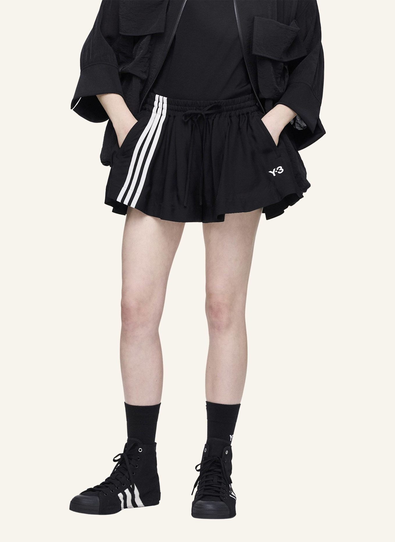 Y-3 Y-3 TENNISSHORTS: SCHWARZ